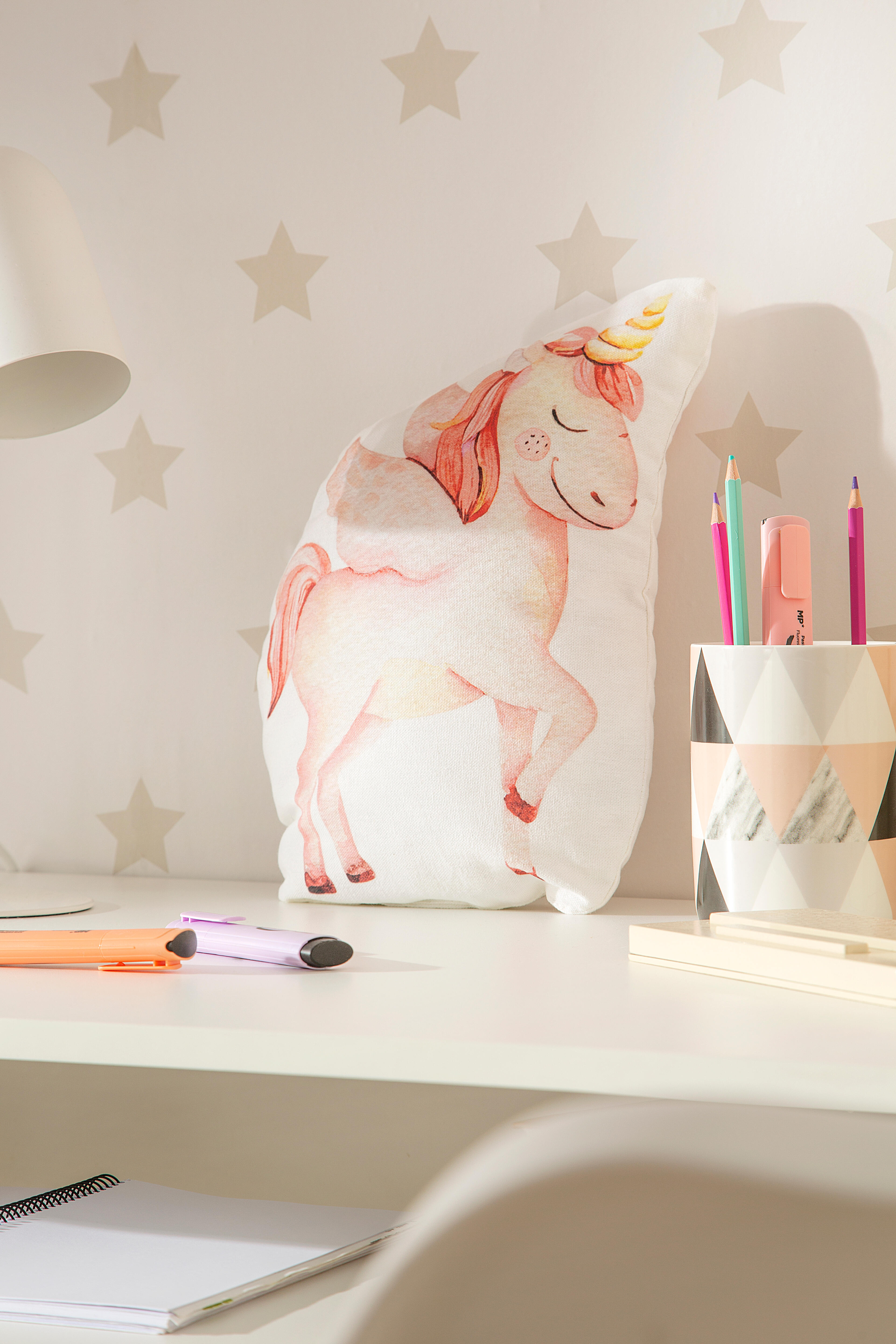 Almofada decorativa FORMA JORNES UNICÓRNIO BRANCO - 8