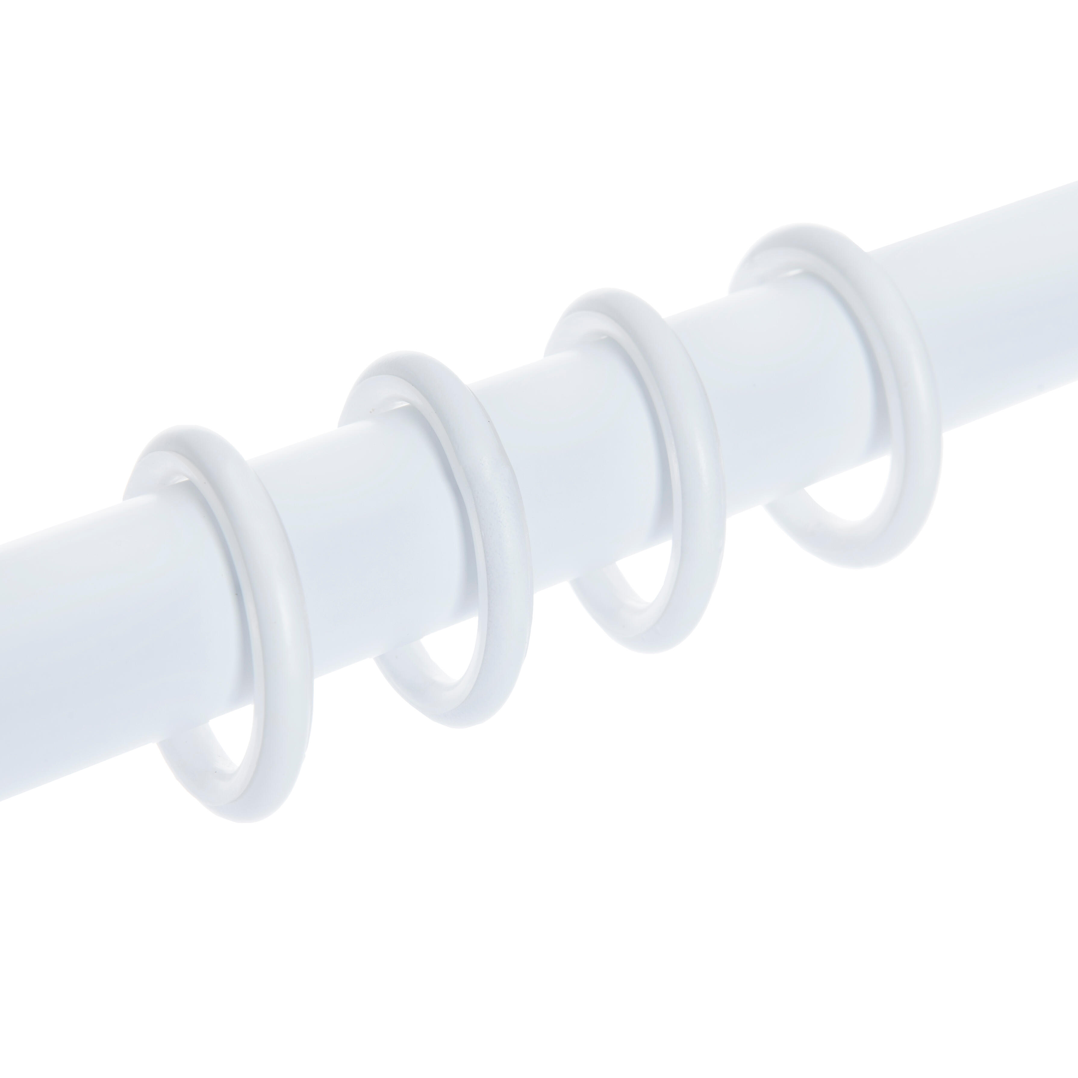 10 Anillas para barra de cortina 20 mm acero INSPIRE blanco mate - 2