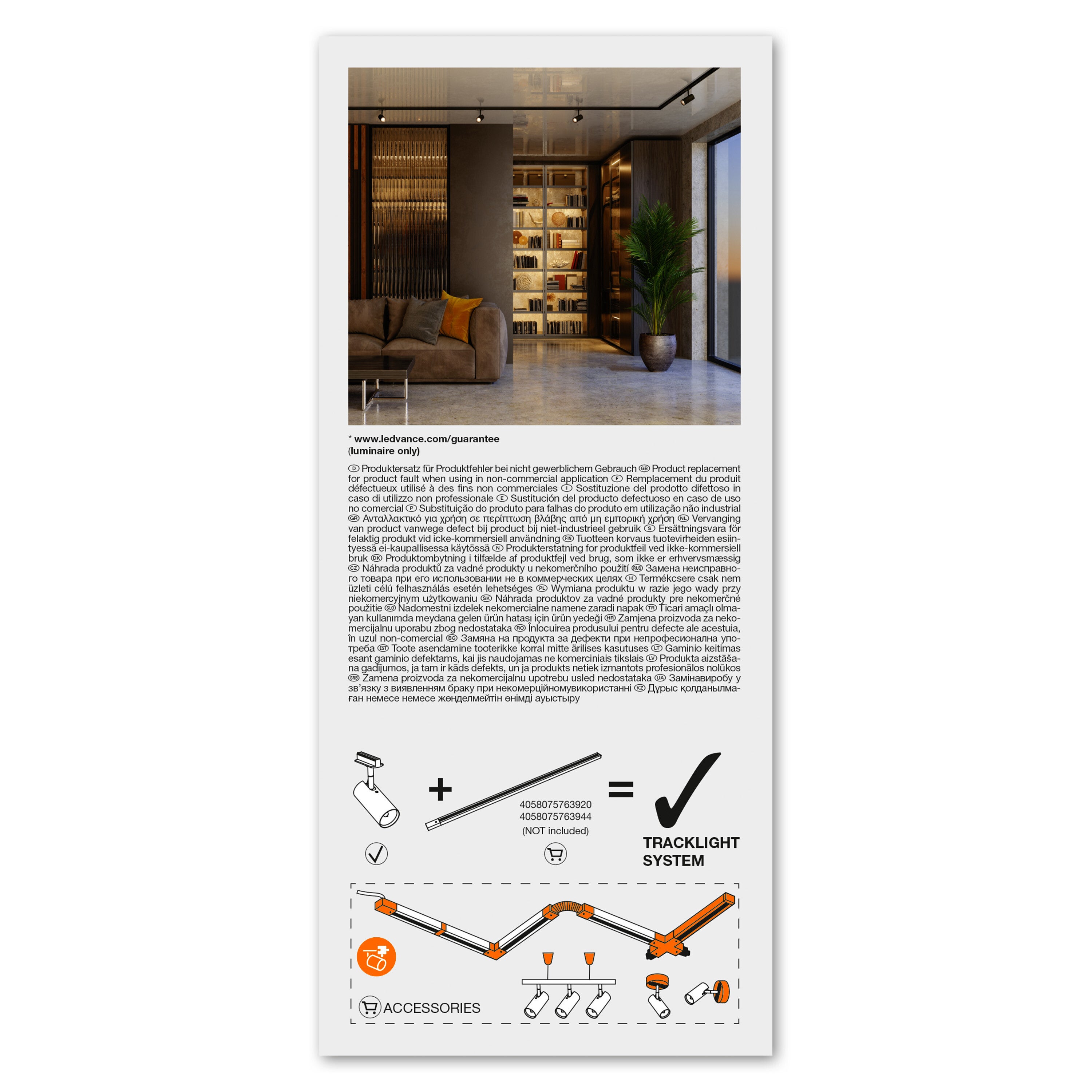 Foco decorativo LEDVANCE LED CILINDRO GU10 IP20 PRETO - 4