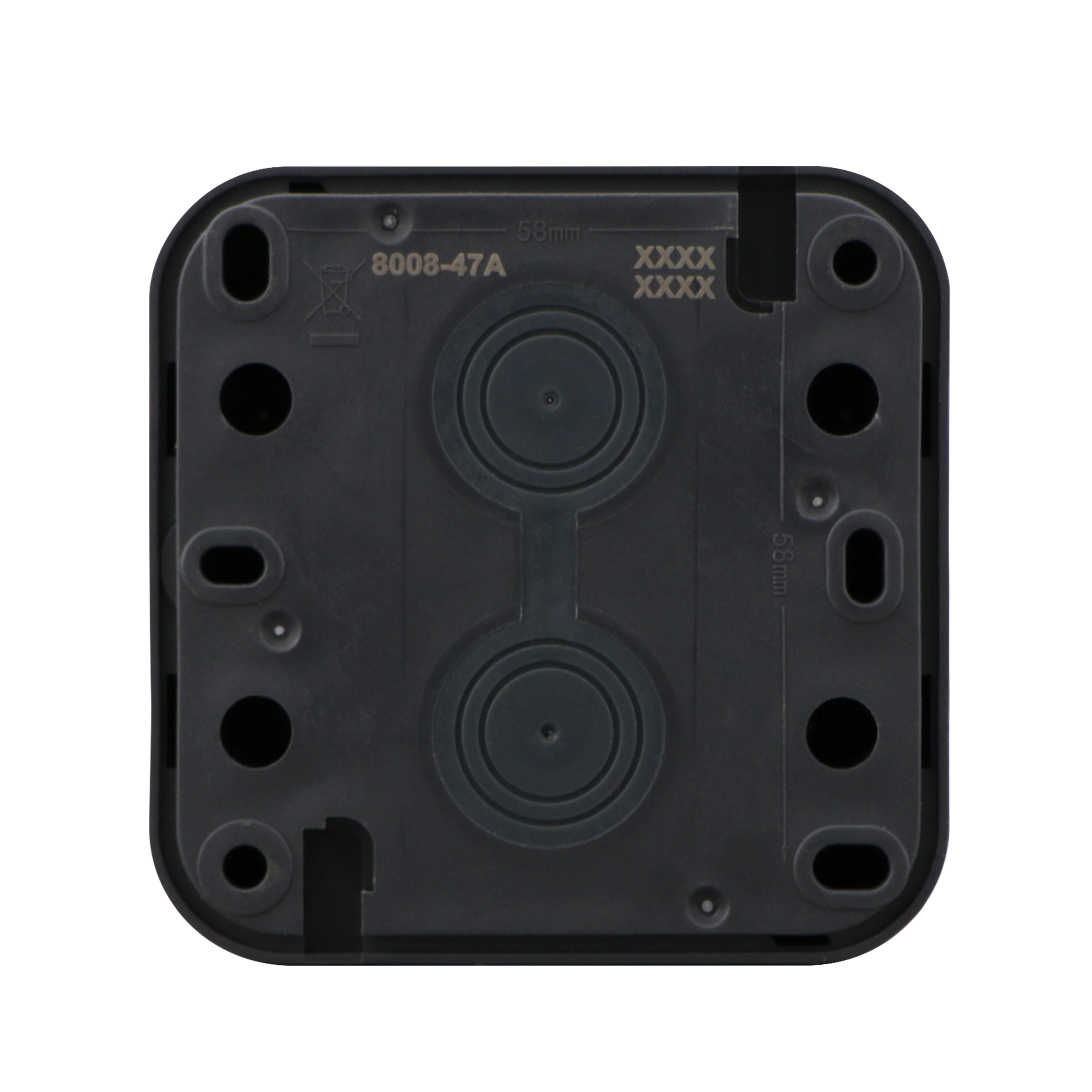 Prise avec terre étanche complet Trail, LEXMAN anthracite - 6