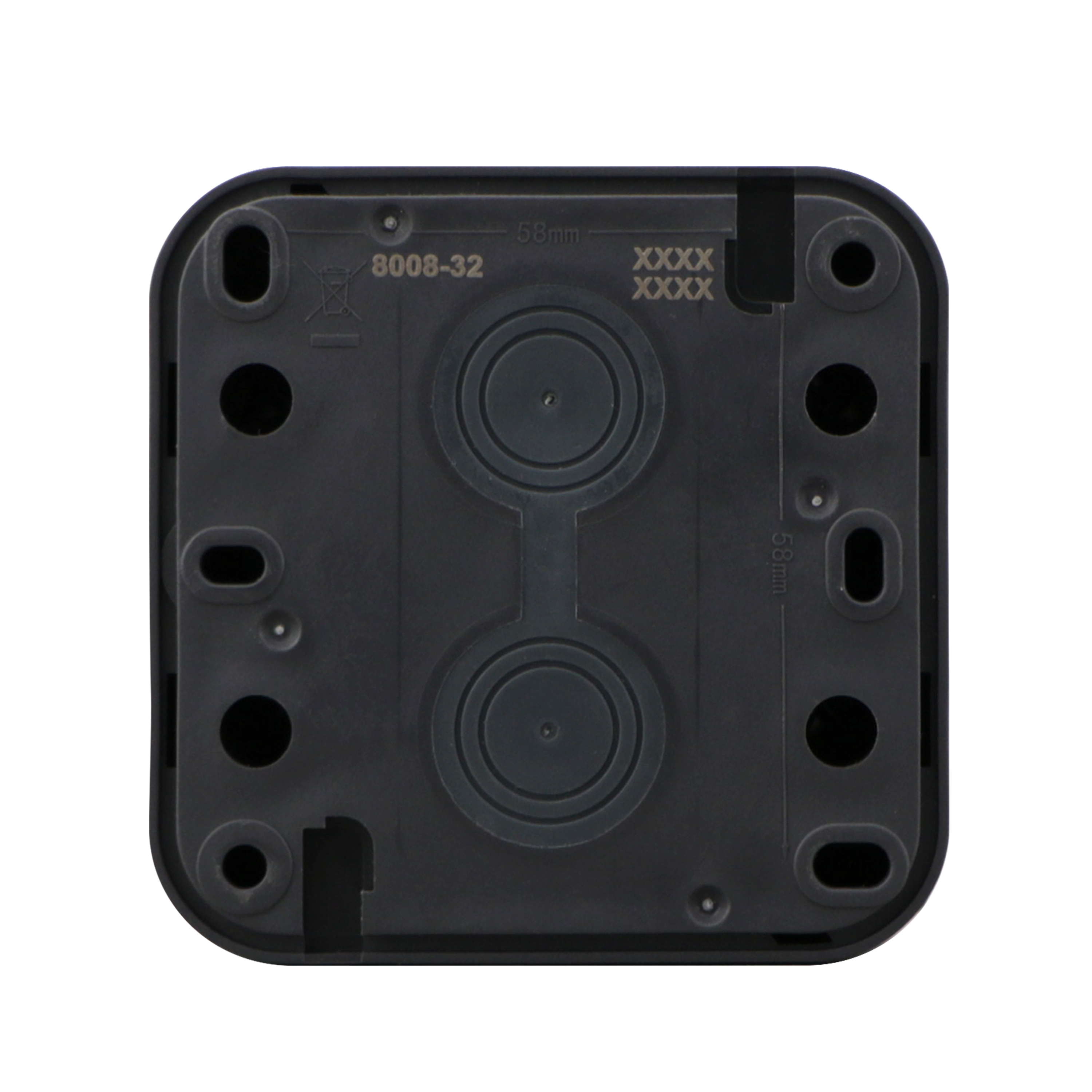 Interruptor duplo exterior LEXMAN TRAIL ANTRACITE IP55 - 5