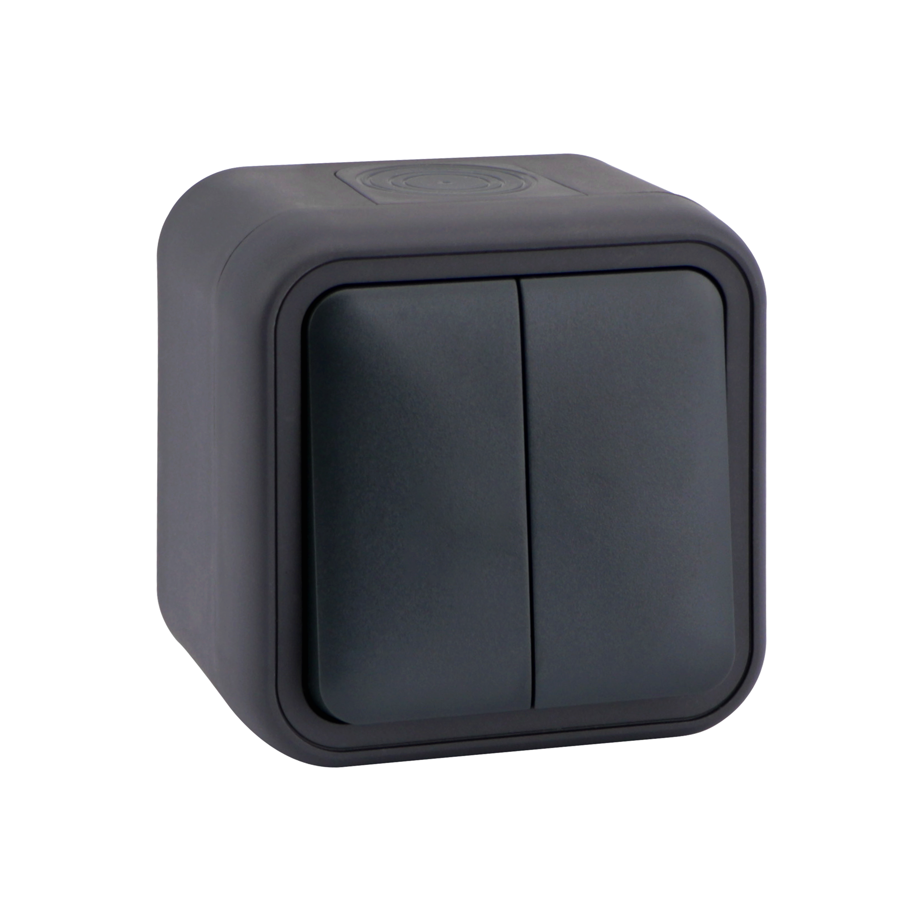 Interruptor duplo exterior LEXMAN TRAIL ANTRACITE IP55 - 3