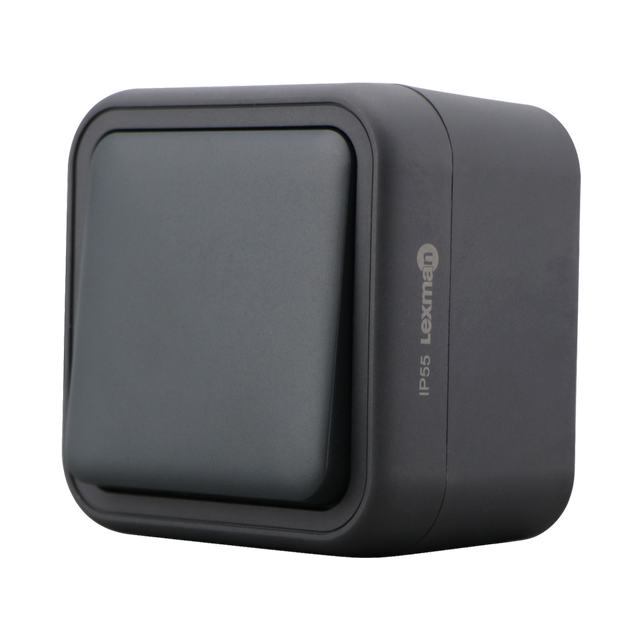 Interrupteur va-et-vient, LEXMAN Trail, anthracite