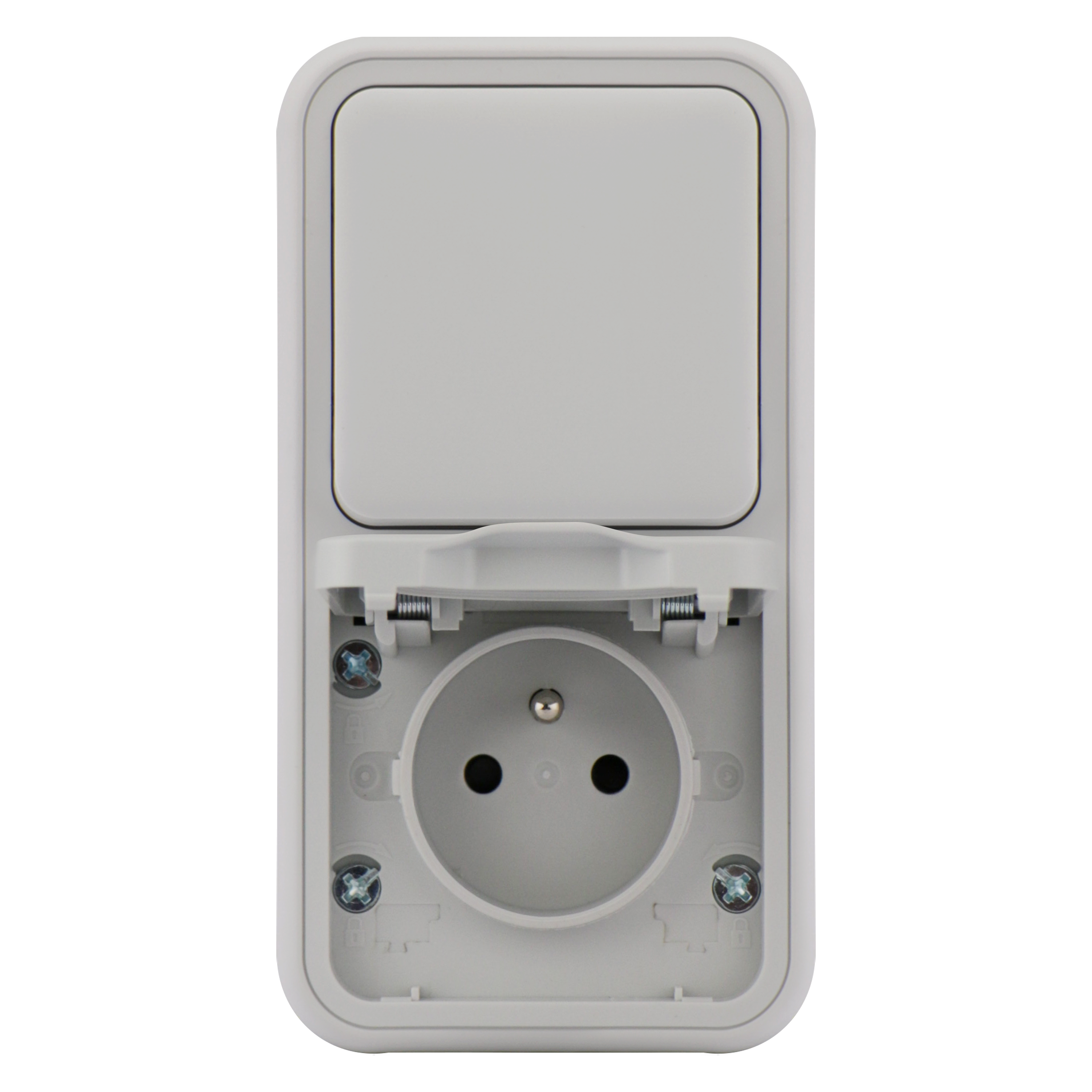 Prise et interrupteur, LEXMAN Trail, gris - 5