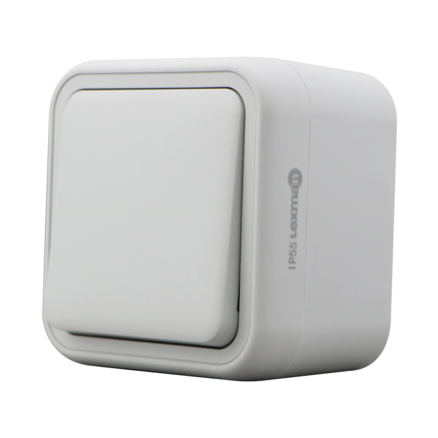 Interrupteur va-et-vient, LEXMAN Trail, gris