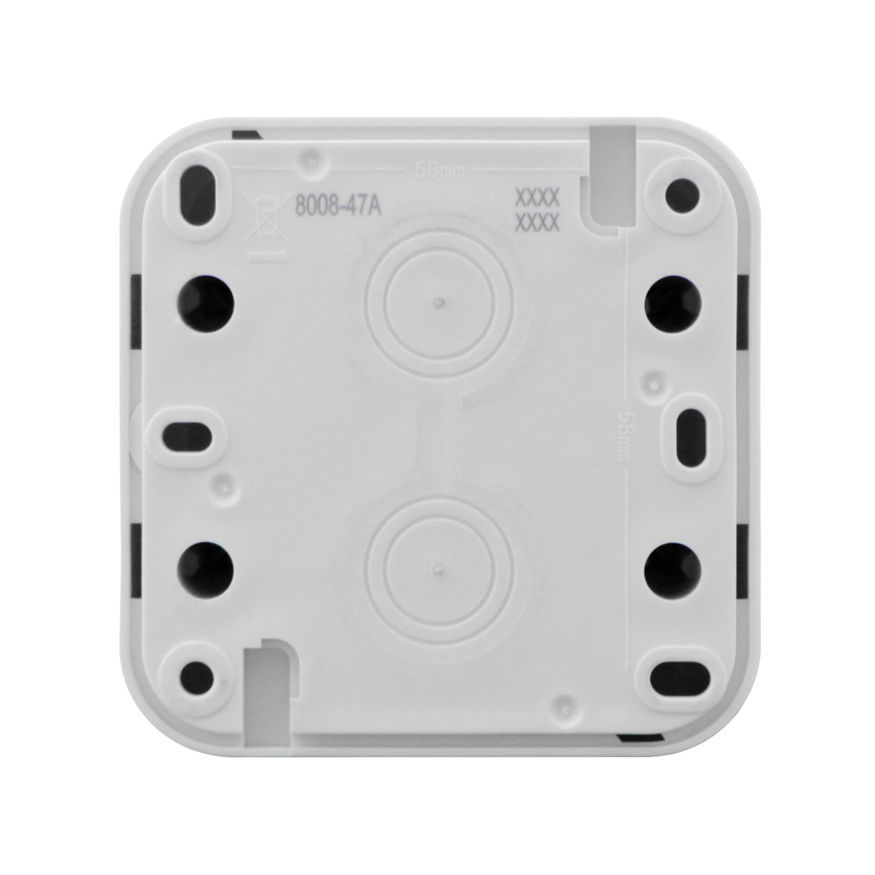 Prise avec terre étanche complet Trail, LEXMAN blanc - 5