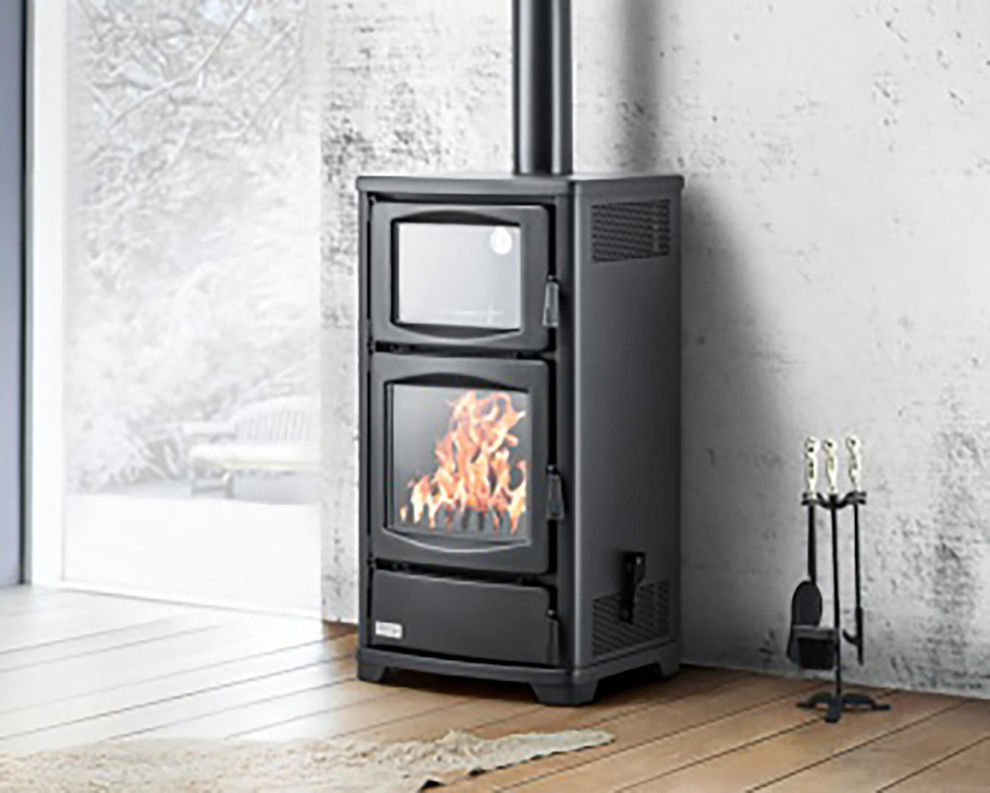 estufa de lena con horno bosch marin ts16 8 kw