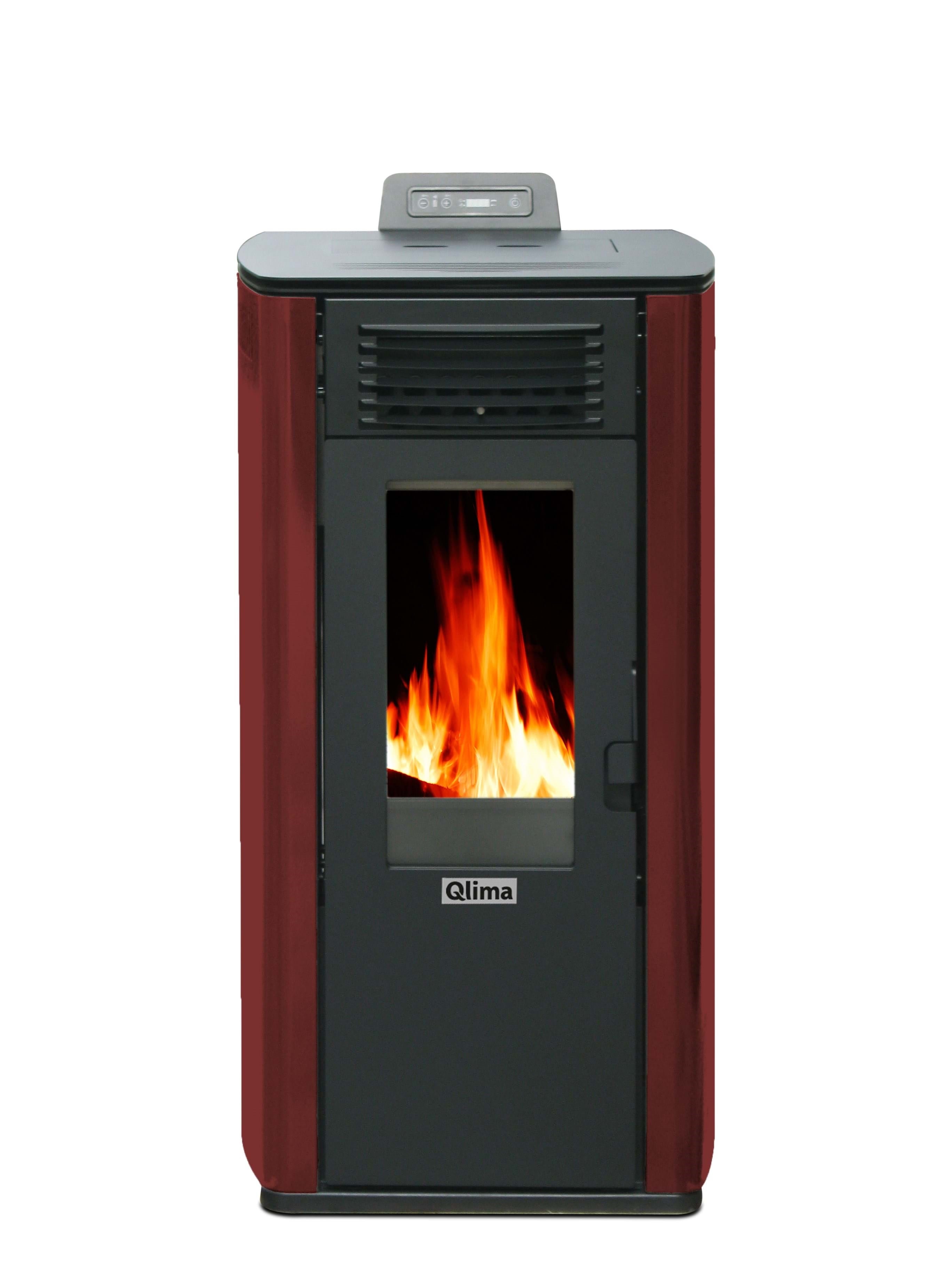 Estufa de pellet qlima ecodesign fiorina 90-2 s de 8,7 kw