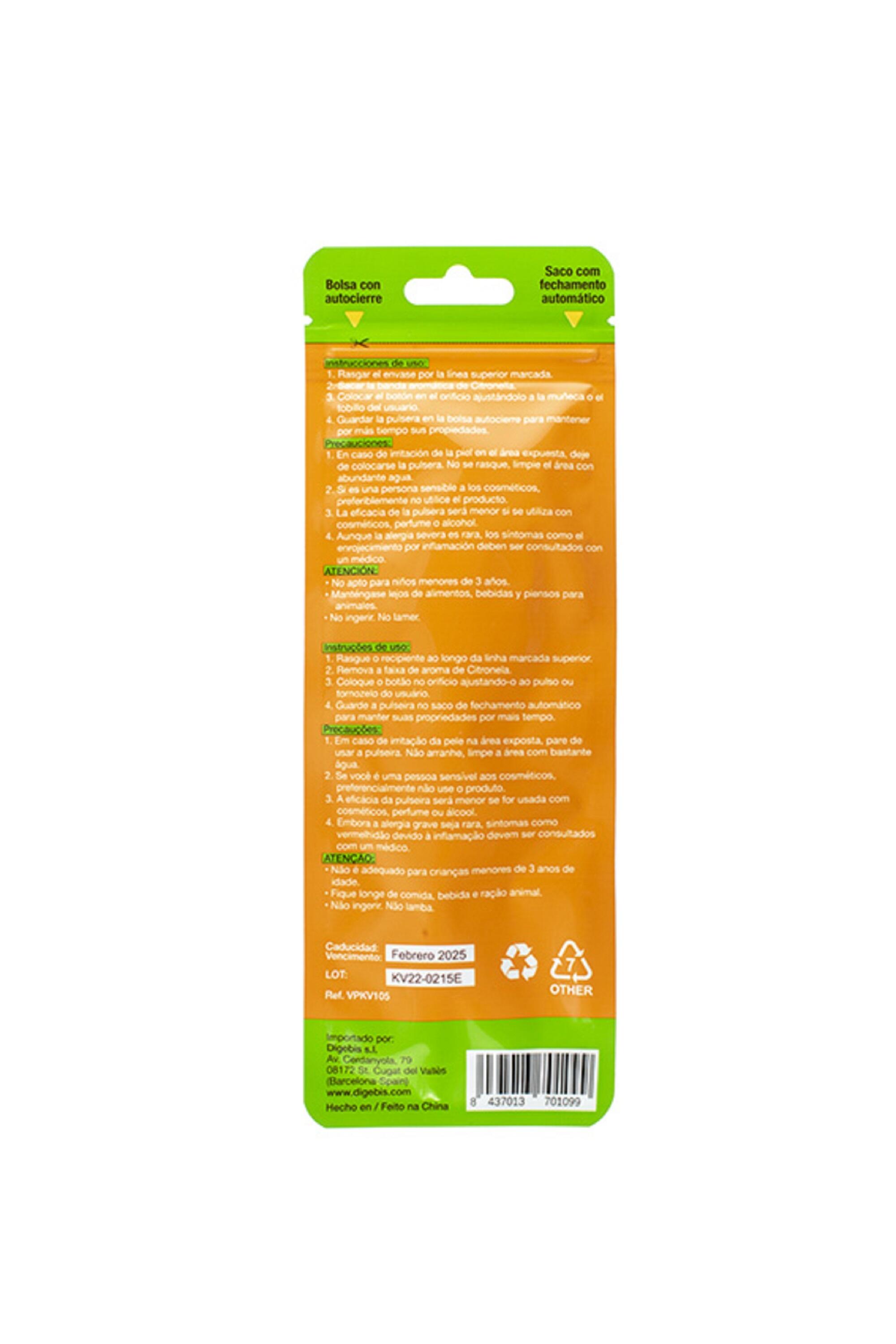 Pulsera aromática nueva Digebis antimosquitos - 12