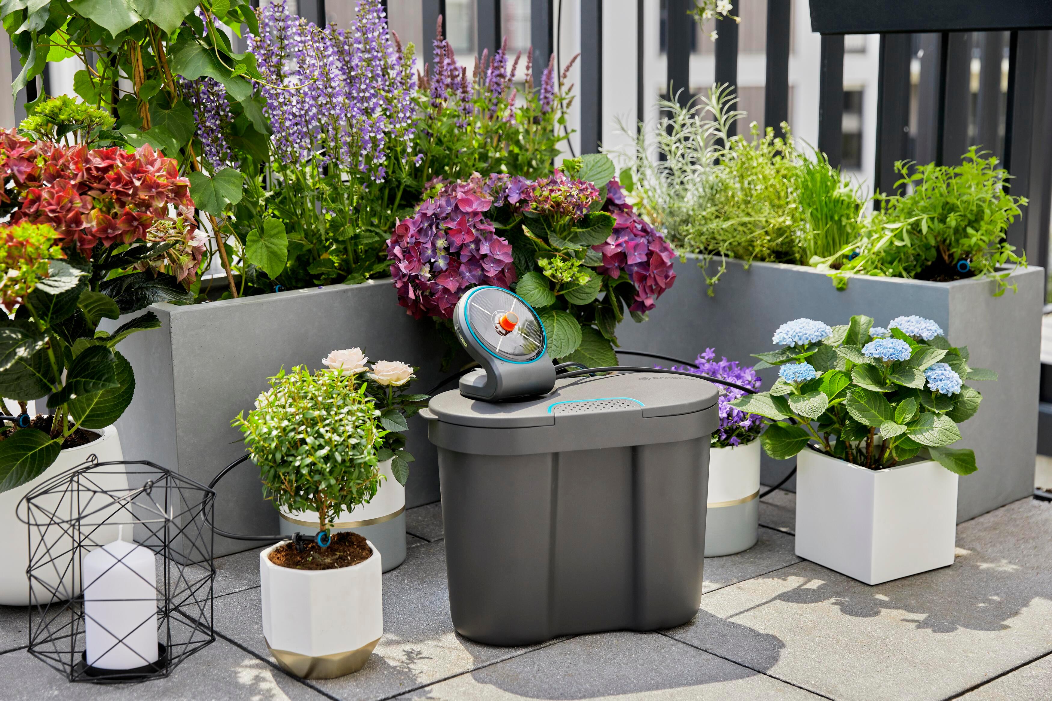 Kit d'arrosage avec goutteur intégré AquaBloom GARDENA 13301-20 L.20 m Diam.4 mm - 2