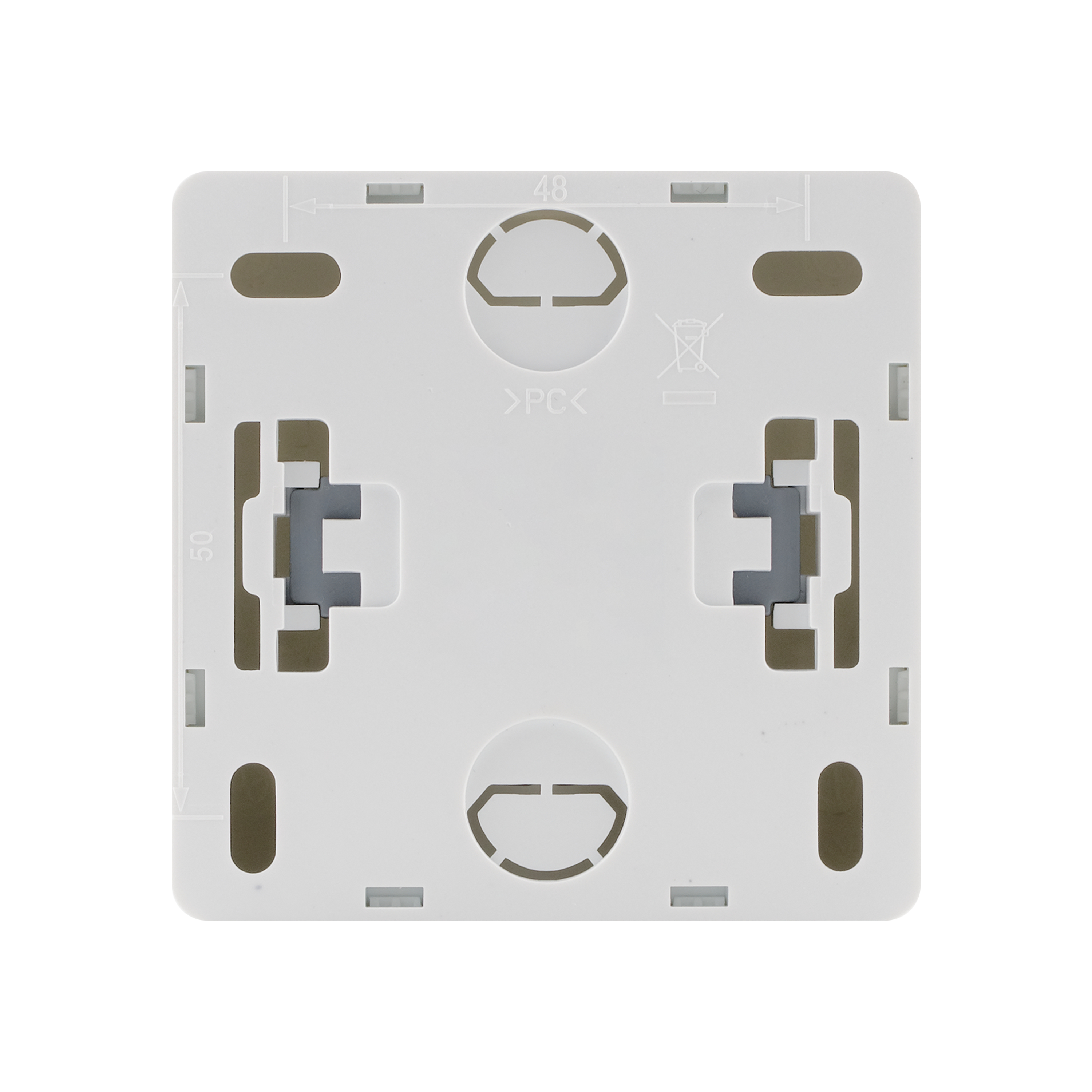 Prise avec terre saillie complet Surface, LEXMAN blanc - 4