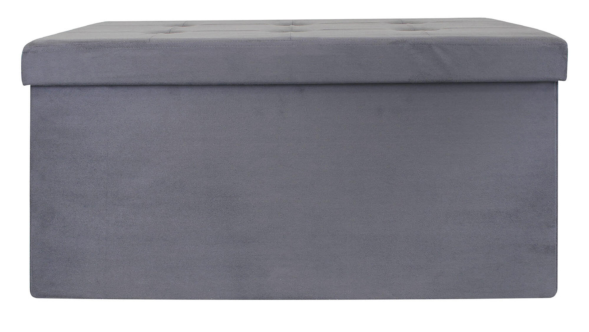 Baúl de poliéster color gris de 37,5x37,5x76,5cm