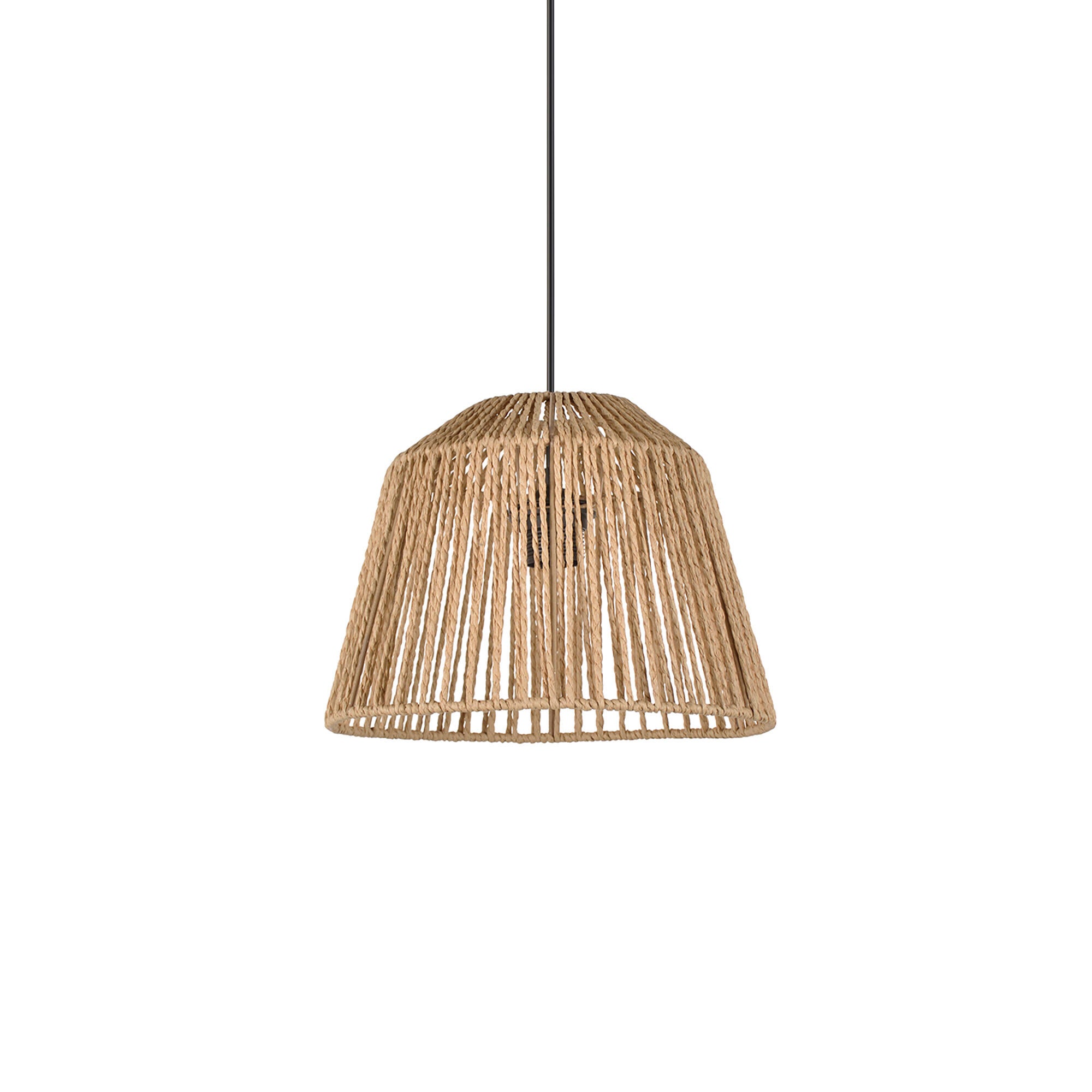 Lámpara de techo colgante de papel beige 1 luz E27 Quintana 29 cm y altura regulable - 5