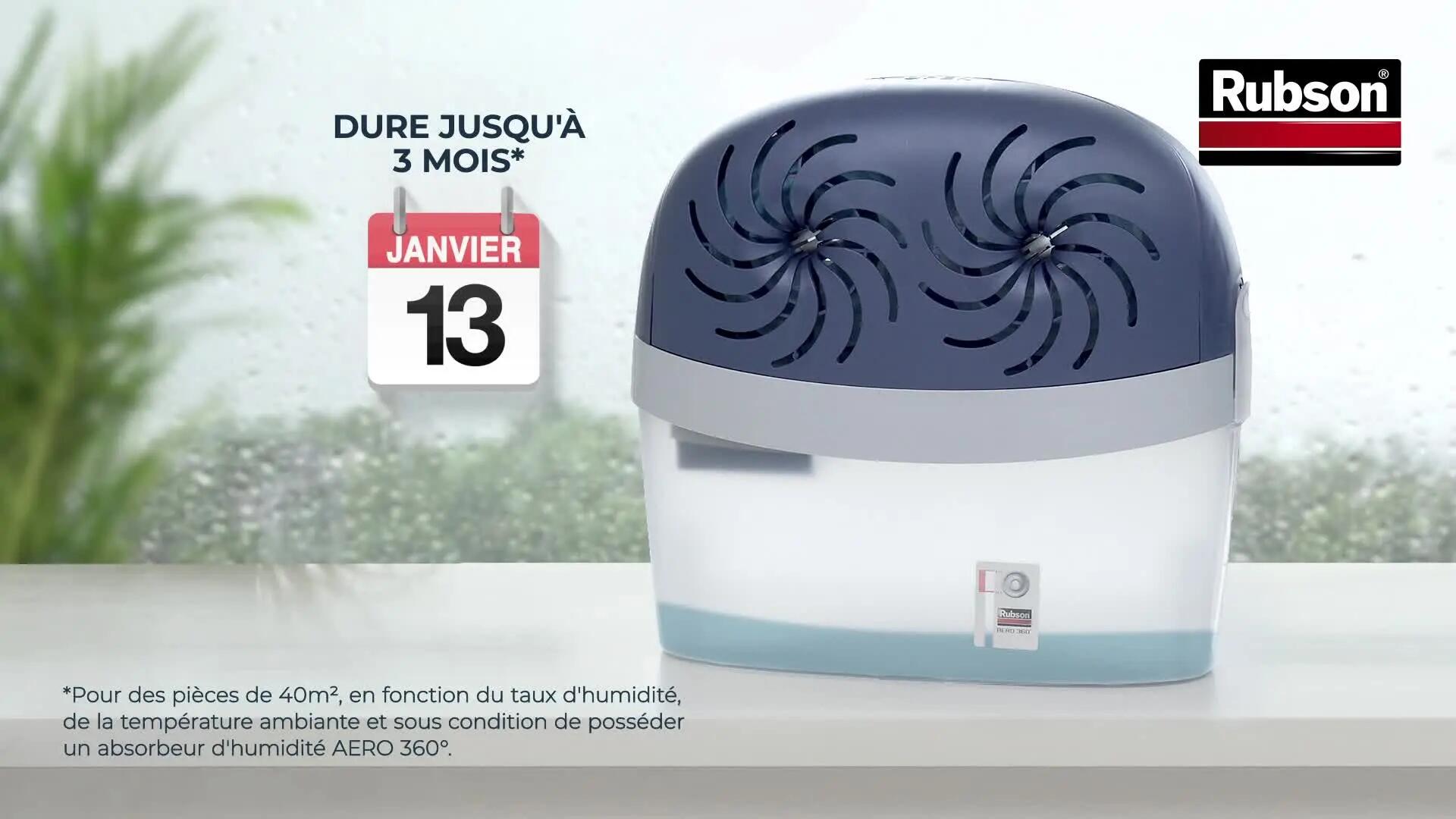 Absorbeur d'humidité RUBSON Aéro 360° avec 1 recharge 900g, 40 m² - 7