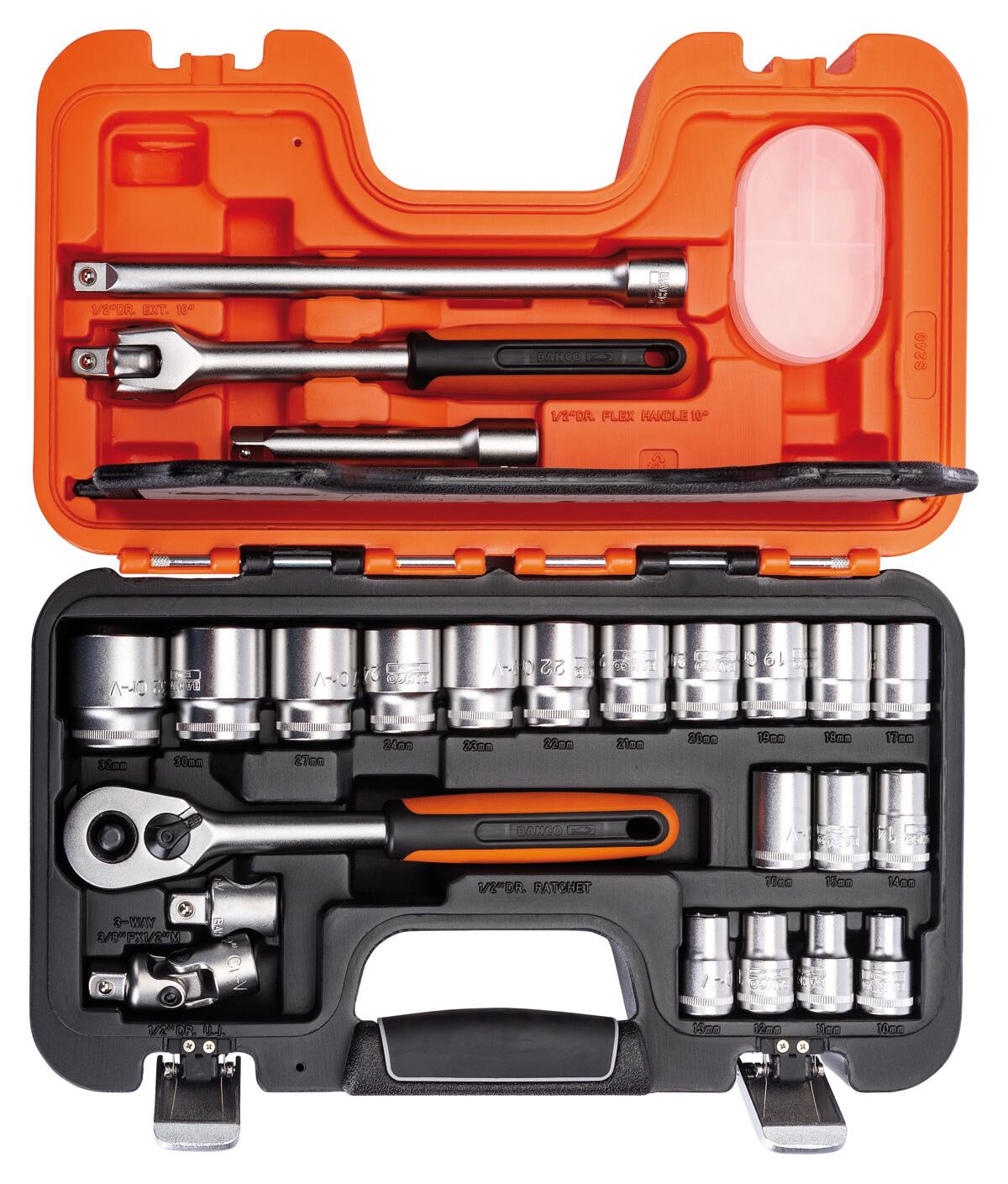 Coffret de douilles de mécanicien 23 pièces BAHCO S240 | Leroy Merlin