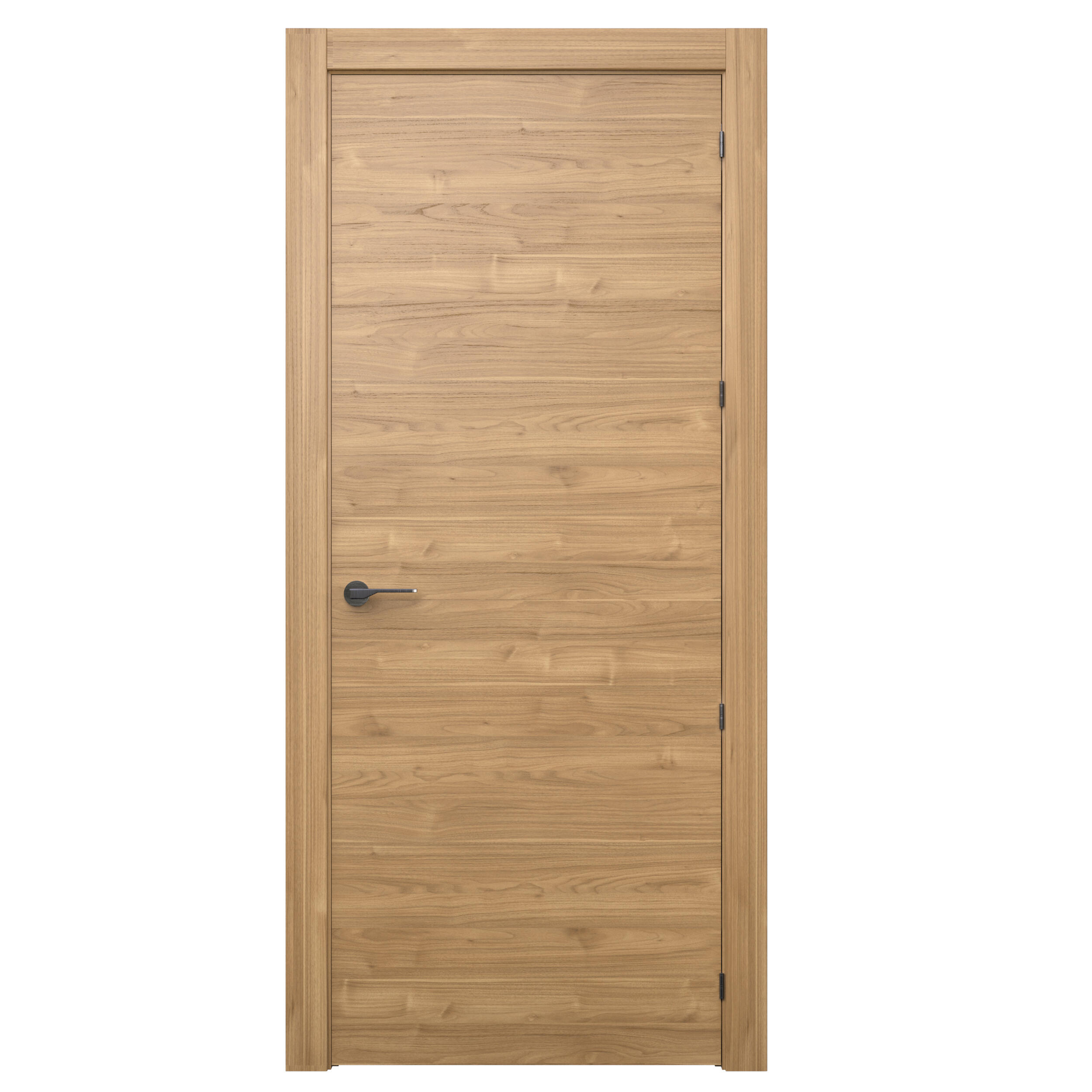 Puerta interior abatible oslo slow nogal line plus apertura izquierda 9x 72.5cm
