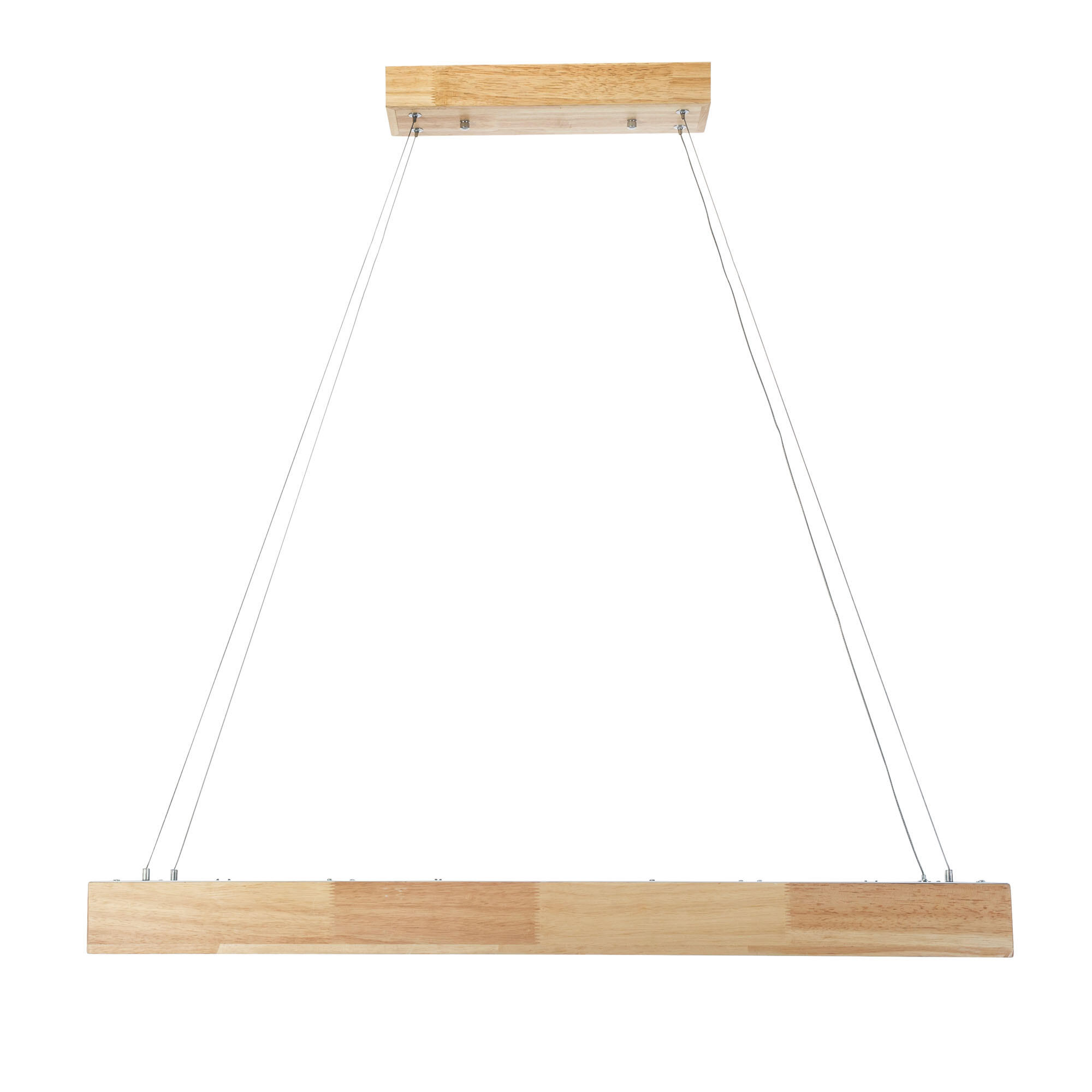 Lámpara de techo led plenty madera 1 luz e27 4000k