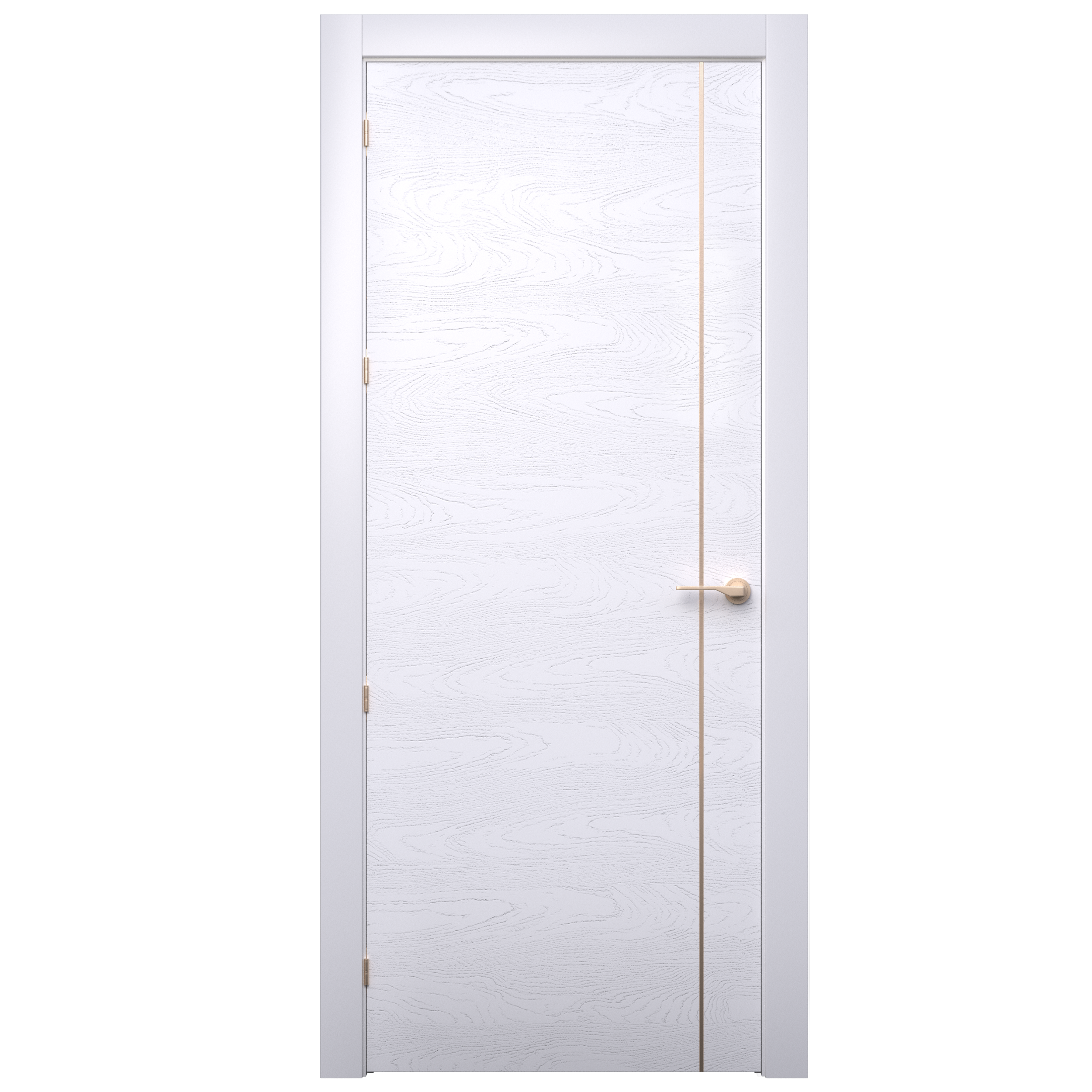 Puerta interior abatible mencía blanco premium apertura derecha 72.5cm