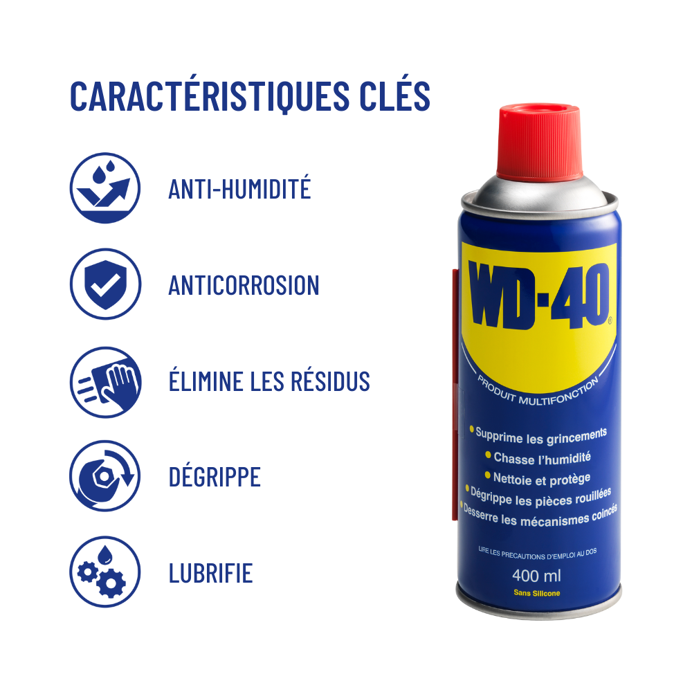 Lubrifiant multifonction en aérosol, 400 ml WD-40 - 2