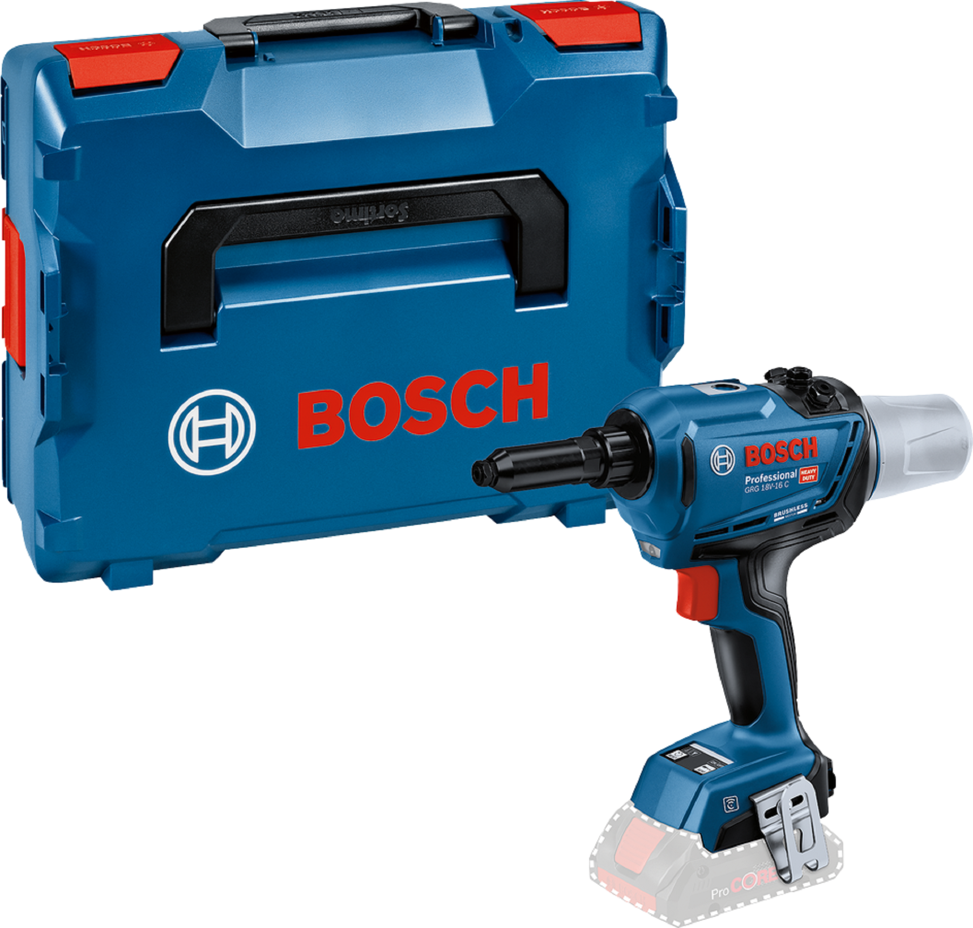 Remachadora sin cable bosh blue 18v-16 c boxx136