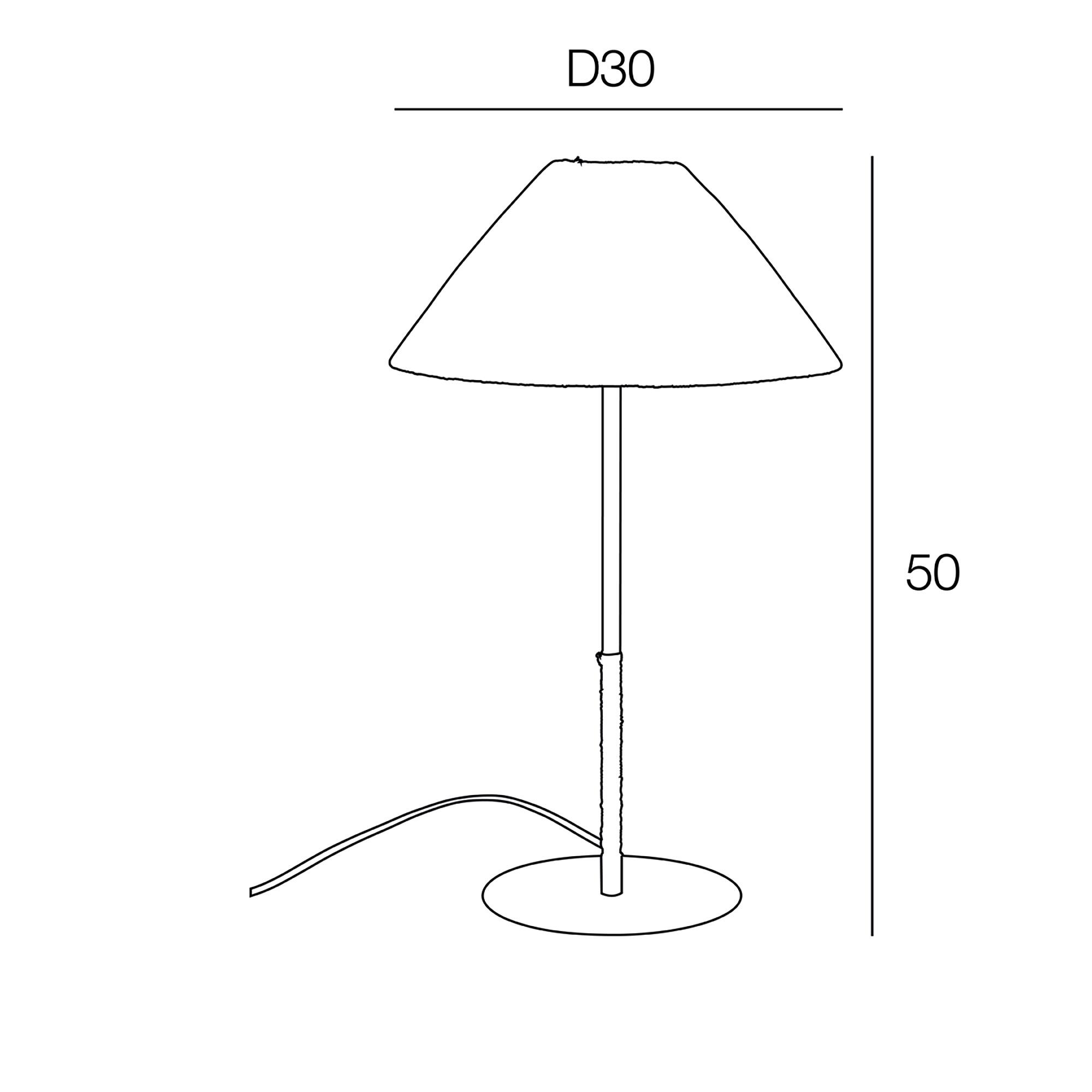 Candeeiro de mesa PLAYA  E14 METAL NATURAL - 4