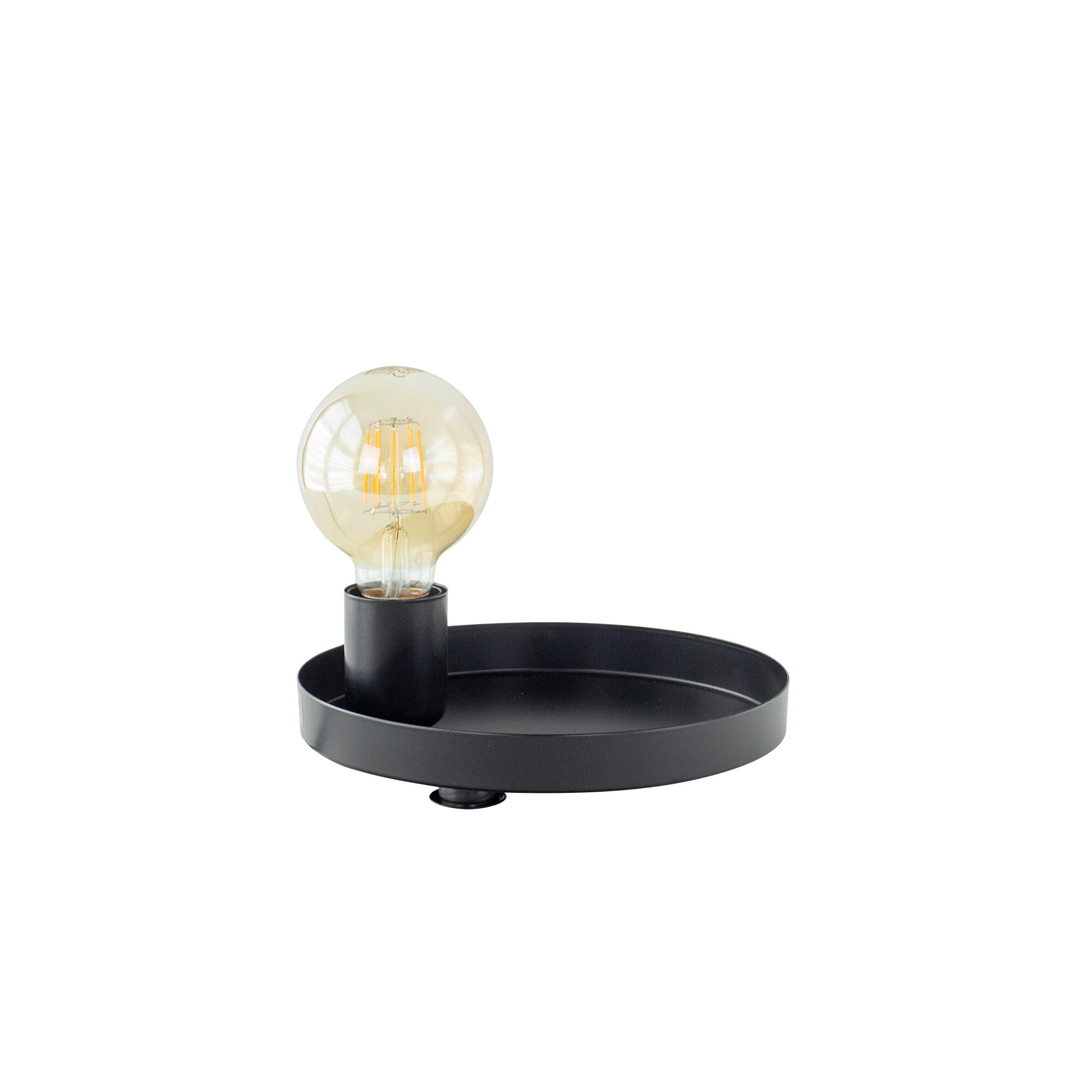 Lámpara de mesa mileva e27 negro