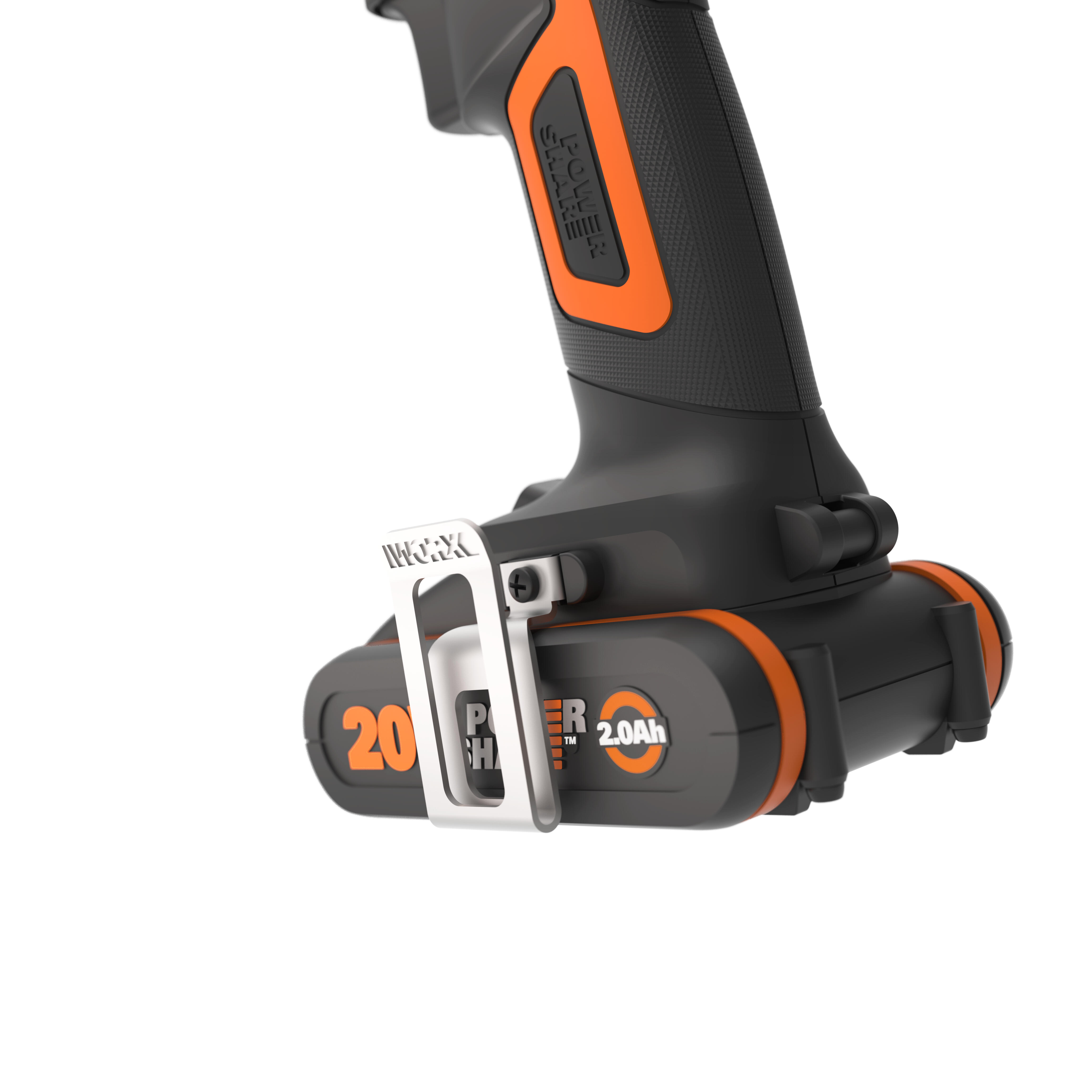 Taladro percutor a batería WORX 20V - 2 baterias :2 baterías de 20V y 2,0Ah - cargador de batería rápido de 1 hora, 1 estuche enrollable con 30 brocas y puntas, 1 maletín de transporte - POWERSHARE - 19