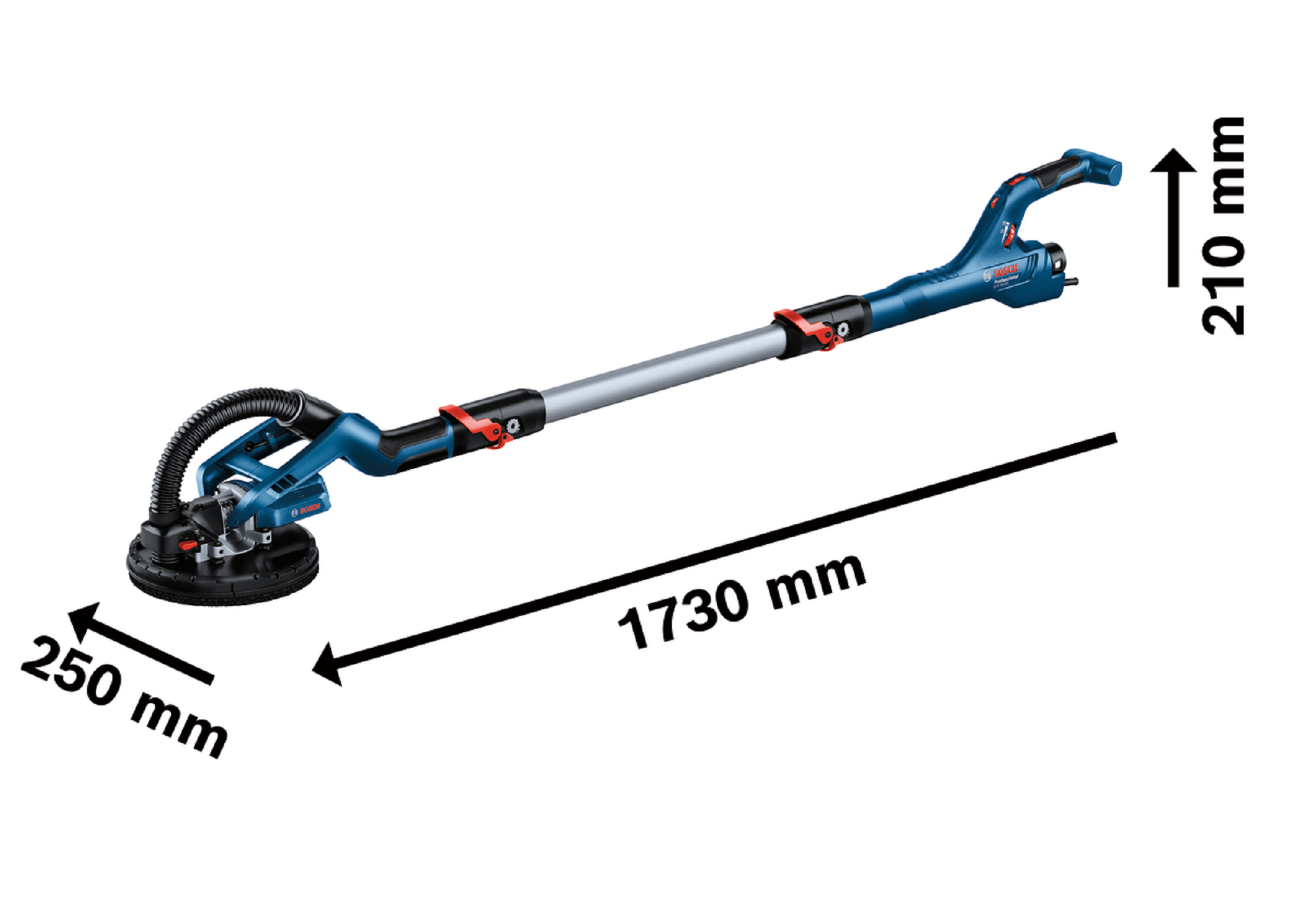 Lixadora de parede 550 w 225 mm Bosch Professional GTR 55-225 - 8