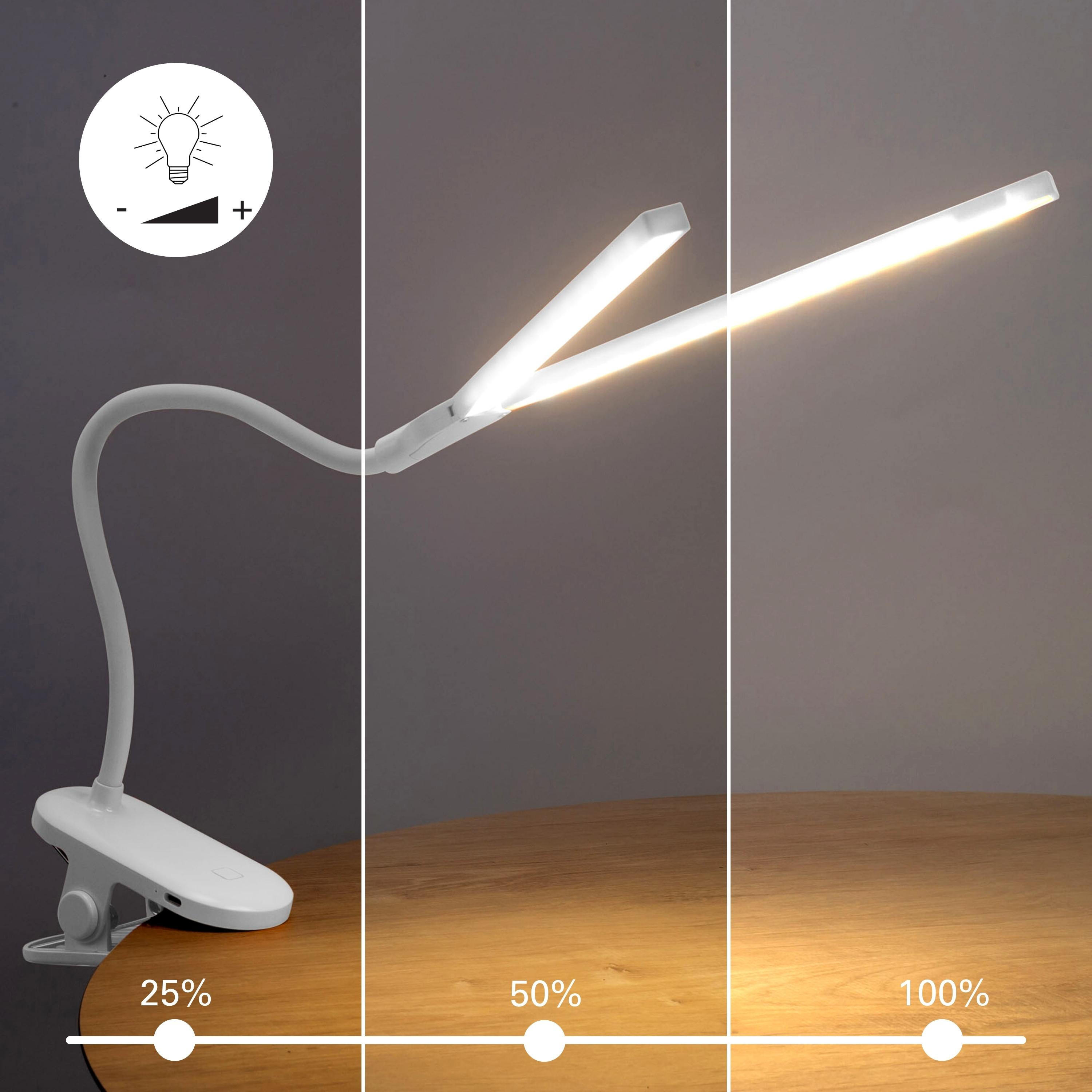 Flexo para escritorio sin cable táctil LED con control de la intensidad de la luz Joy FORLIGHT con estructura blanca CCT 3000K-6000K - 5