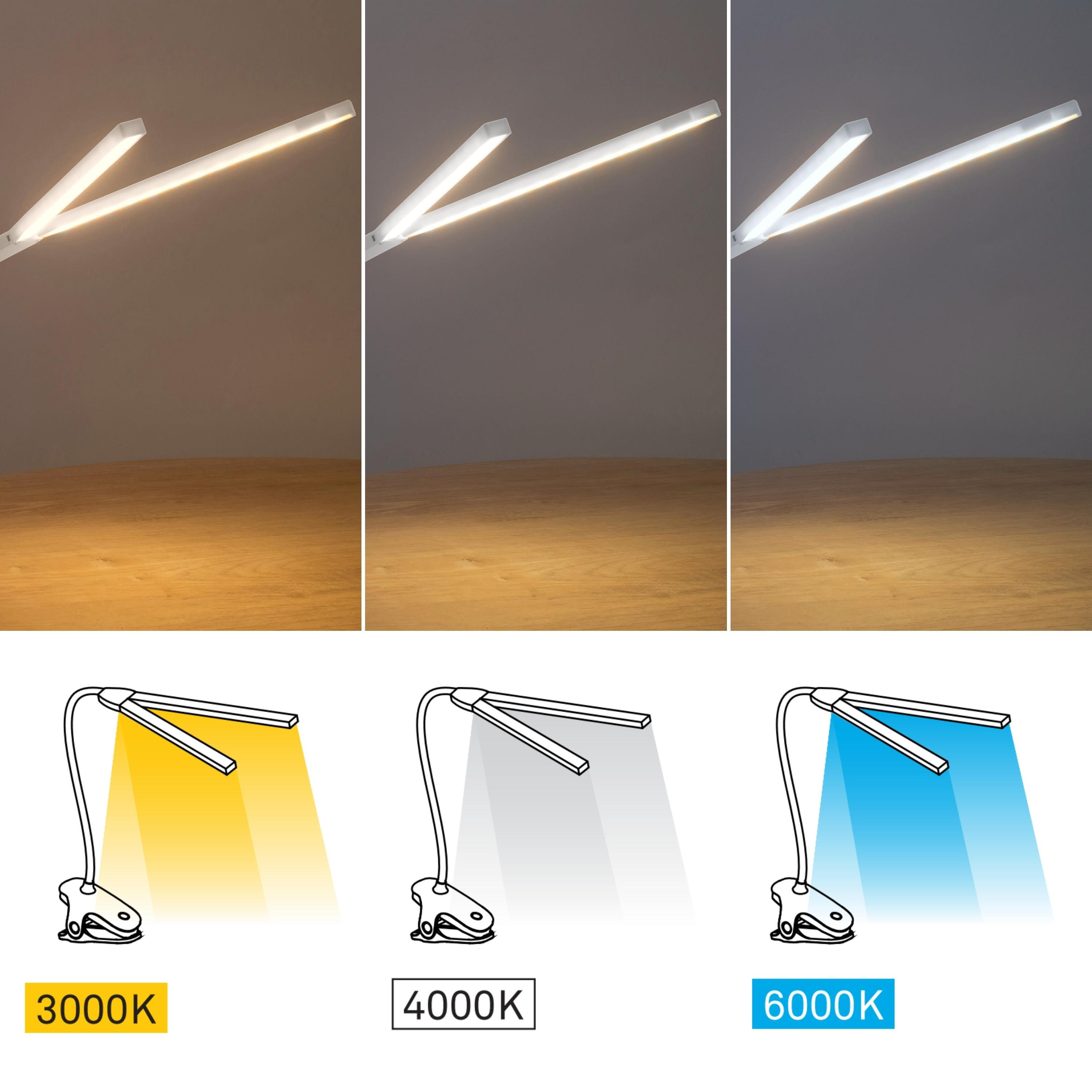 Flexo para escritorio sin cable táctil LED con control de la intensidad de la luz Joy FORLIGHT con estructura blanca CCT 3000K-6000K - 4