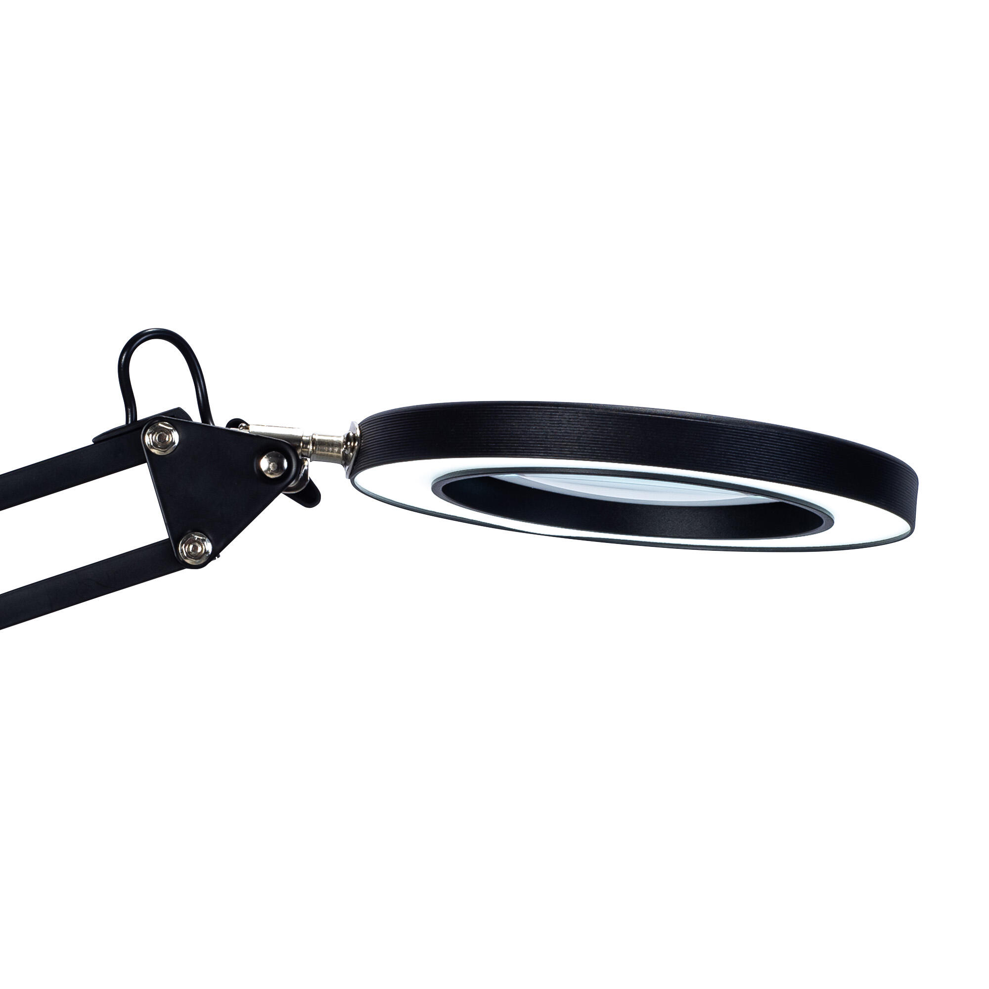 Lampe de bureau Loupe, acier, noir, H.56 cm, LED - 7