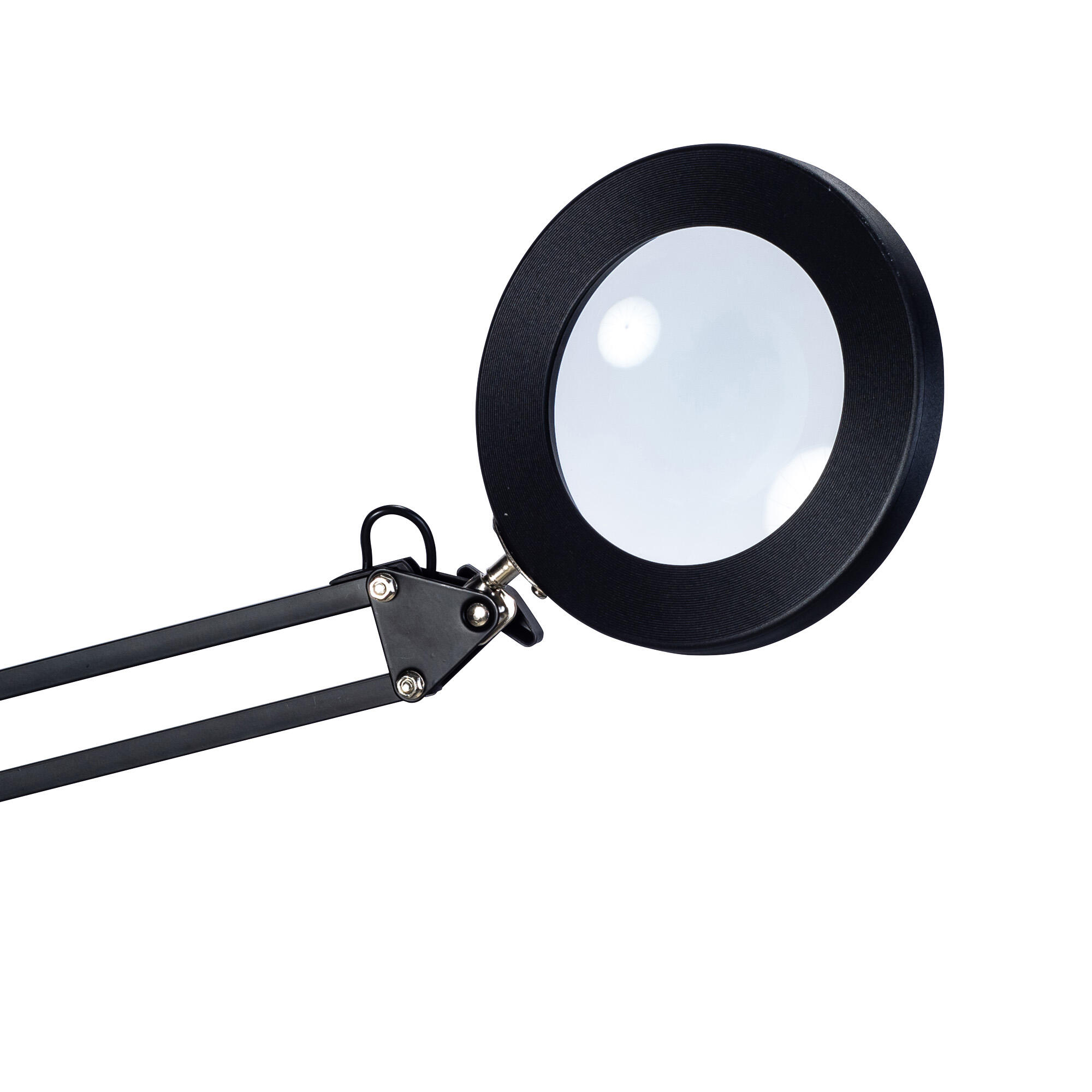 Lampe de bureau Loupe, acier, noir, H.56 cm, LED - 5