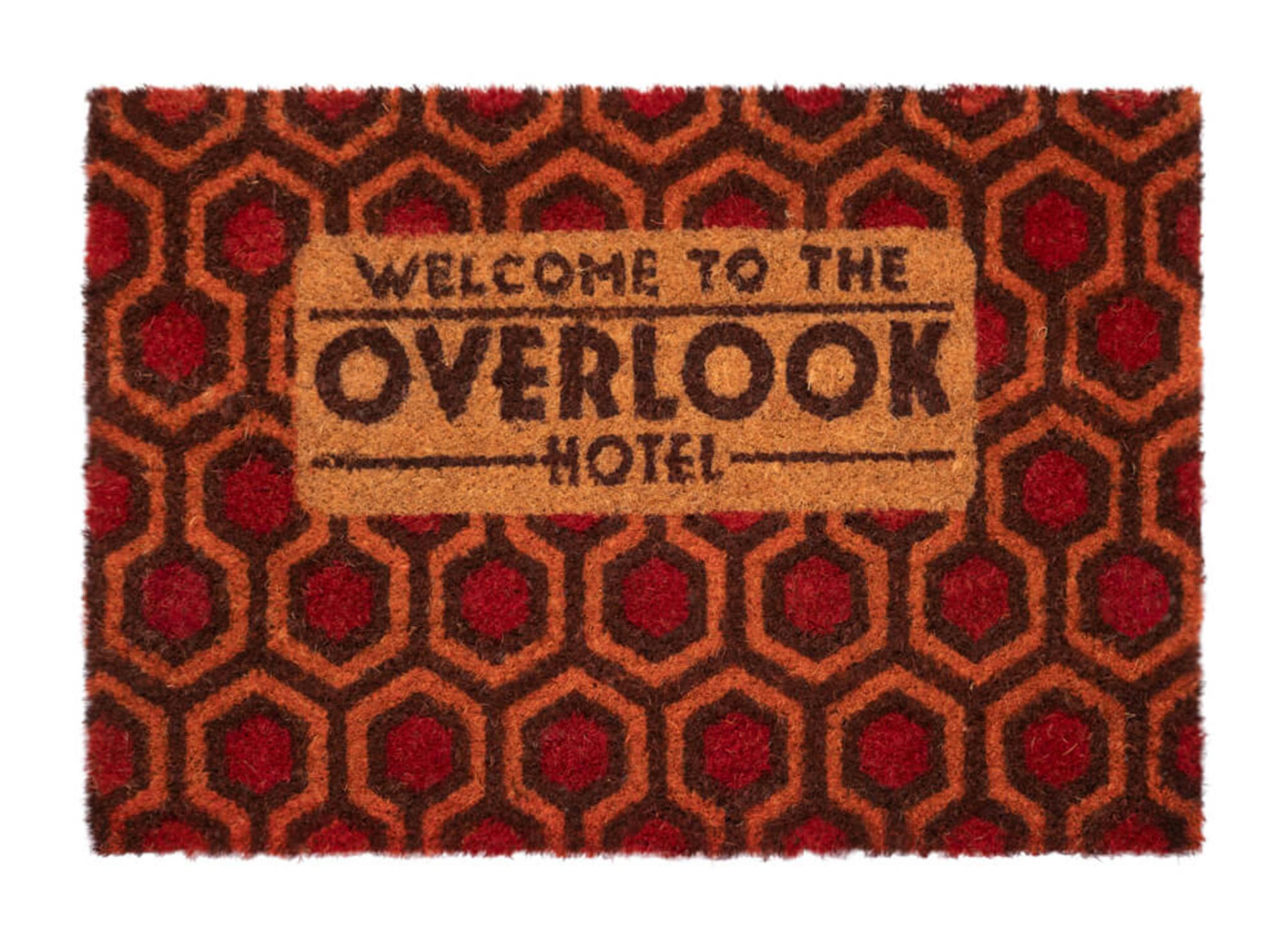 Felpudo coco the shining the overlook hotel rojo, beige, marrón 60 x60 cm