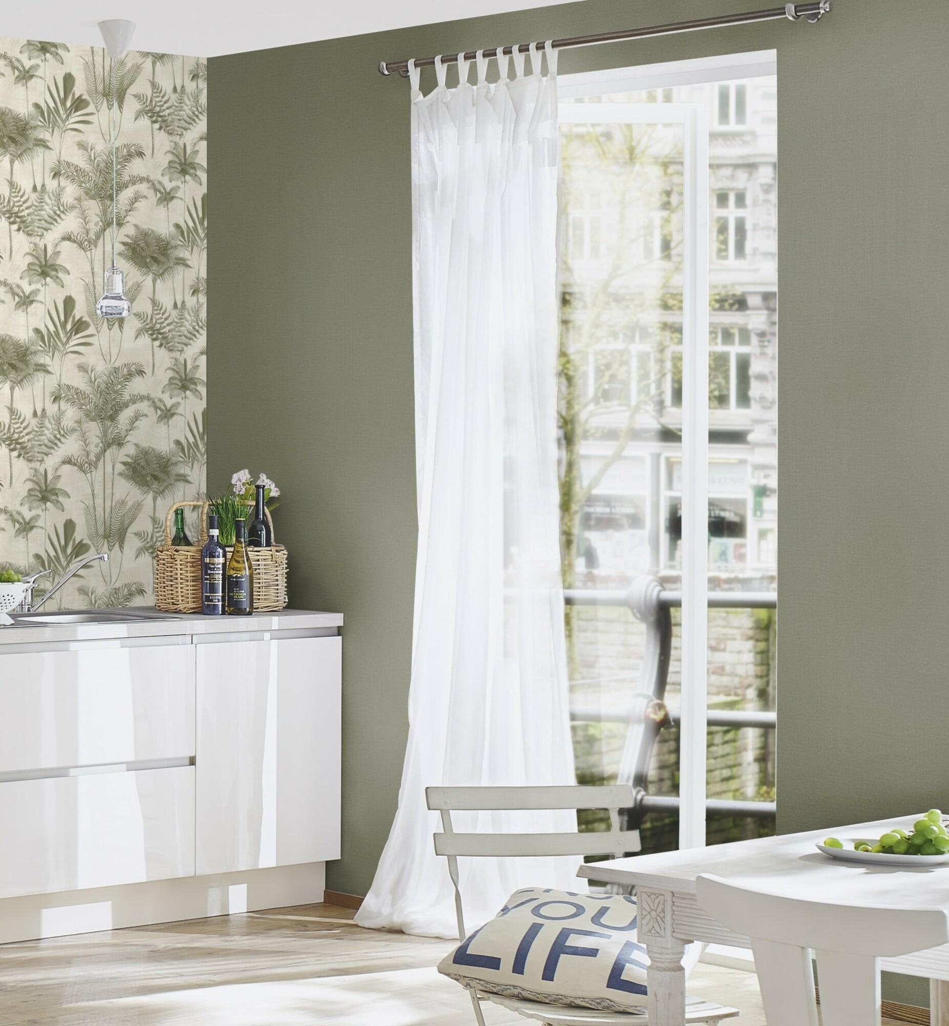 Papel pintado vinilo liso liso texturado 43 madagascar verde