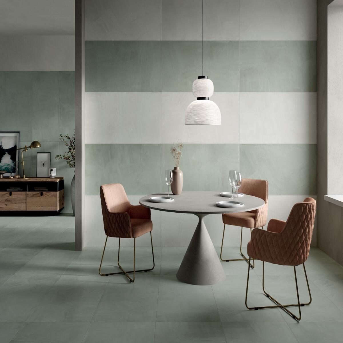 Piastrella da pavimento e rivestimento interno in gres porcellanato 60 x 120 cm rettificato verde Tempere R10 traffico intenso (pei 4/5) Sp. 9.5 mm - 2