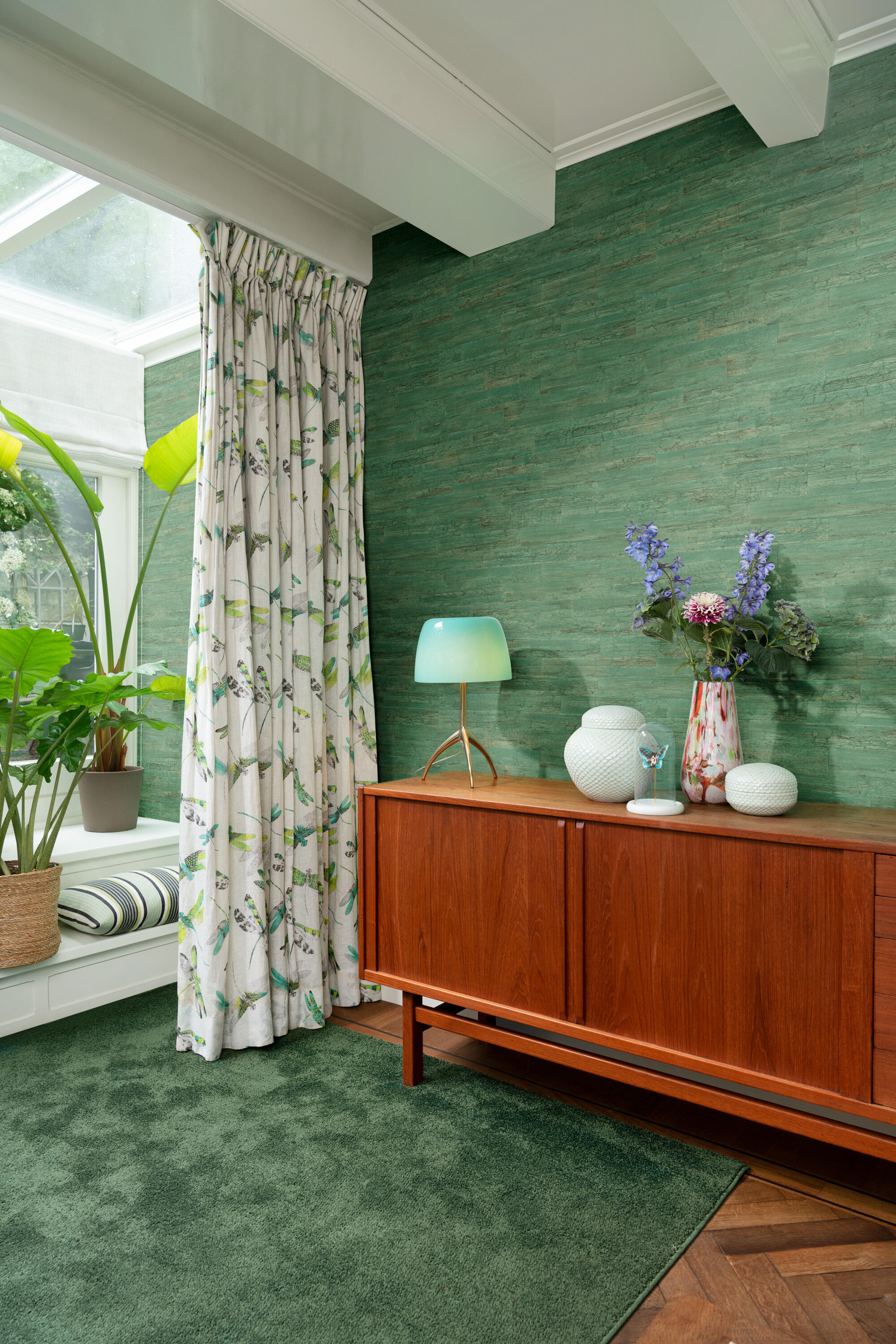 Papel pintado vinilo aplicación cola en pared naturaleza materiales 48 madagascar verde rasch 53cmx10.05m lavable