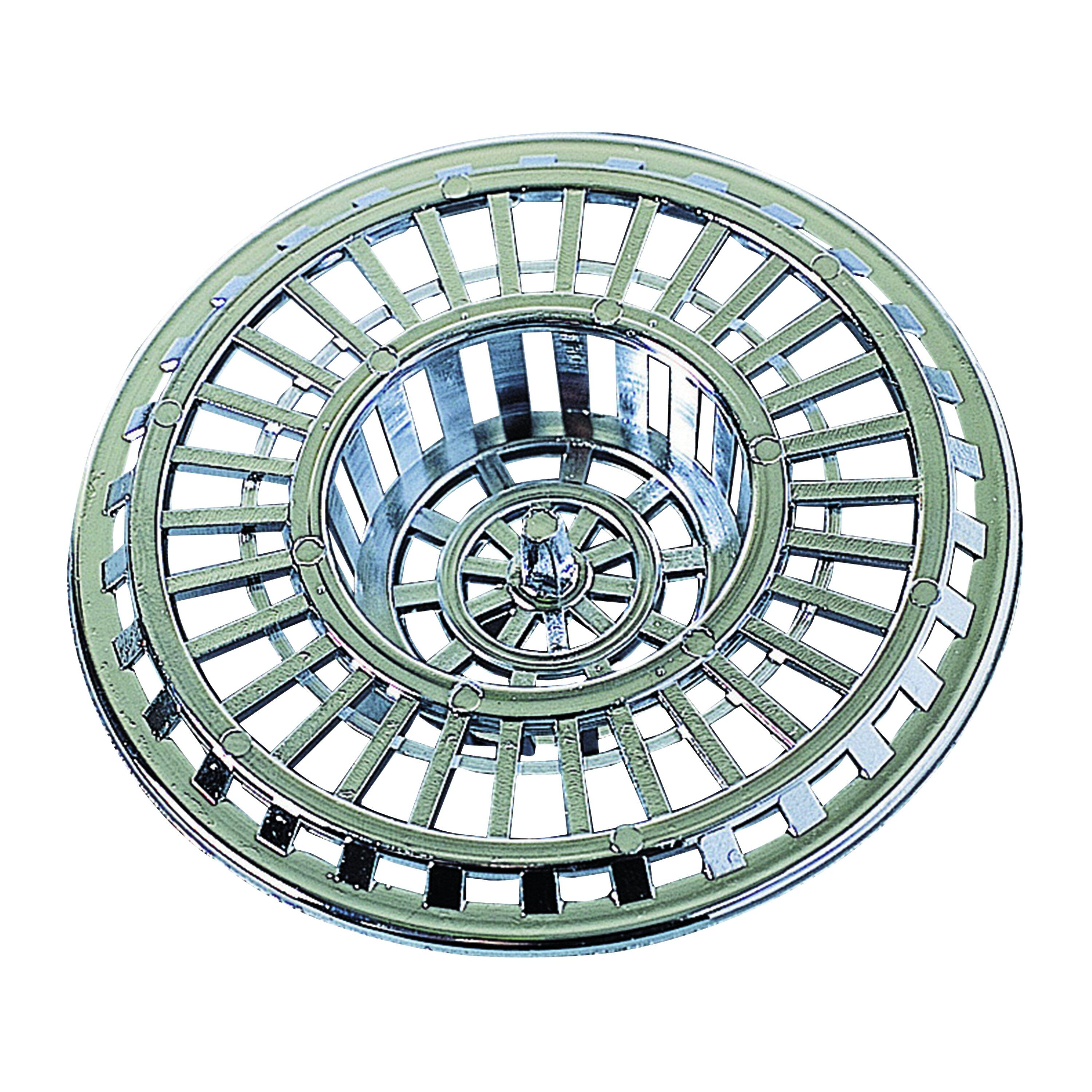 Rejilla para fregadero wirquin de abs cromado de ø80mm