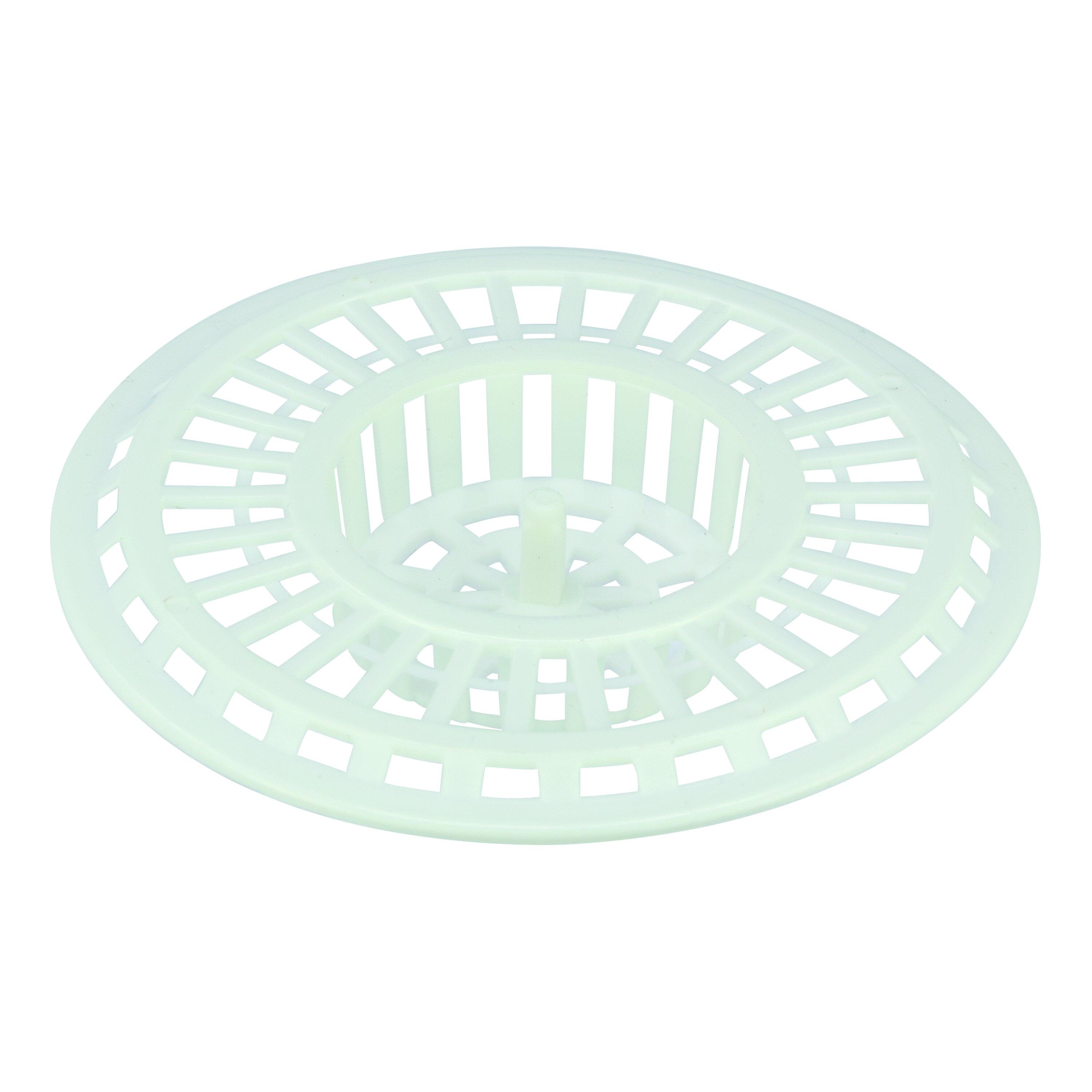 Rejilla para fregadero wirquin de abs blanco de ø80mm