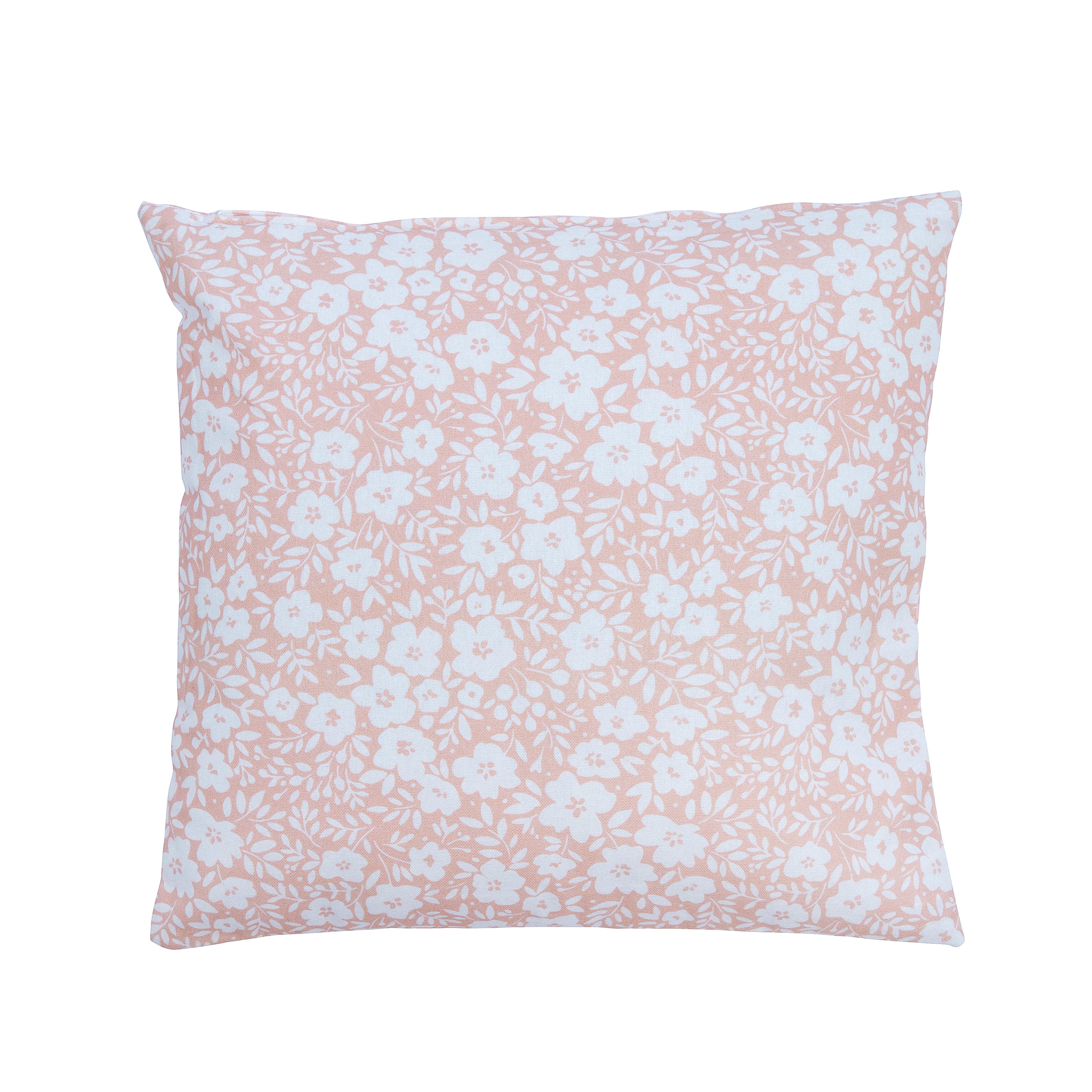 Cojín decorativo milia reversible algodón rosa 40x40cm