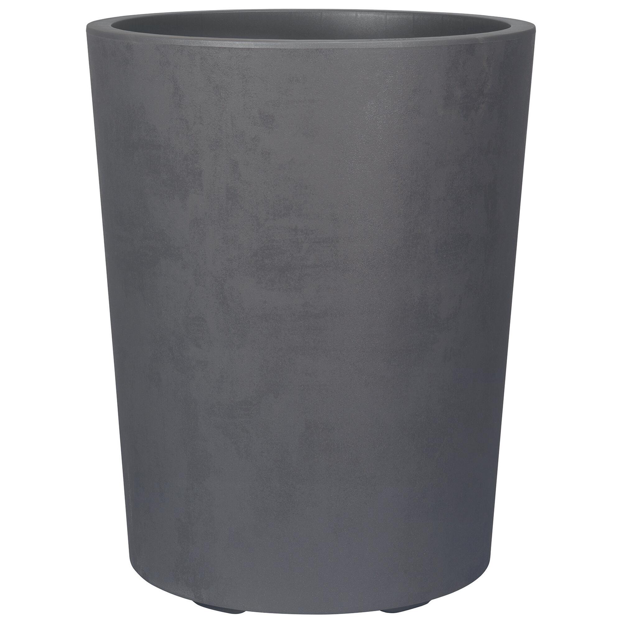 Maceta auto riego de plástico millennium antracita ø 54 cm