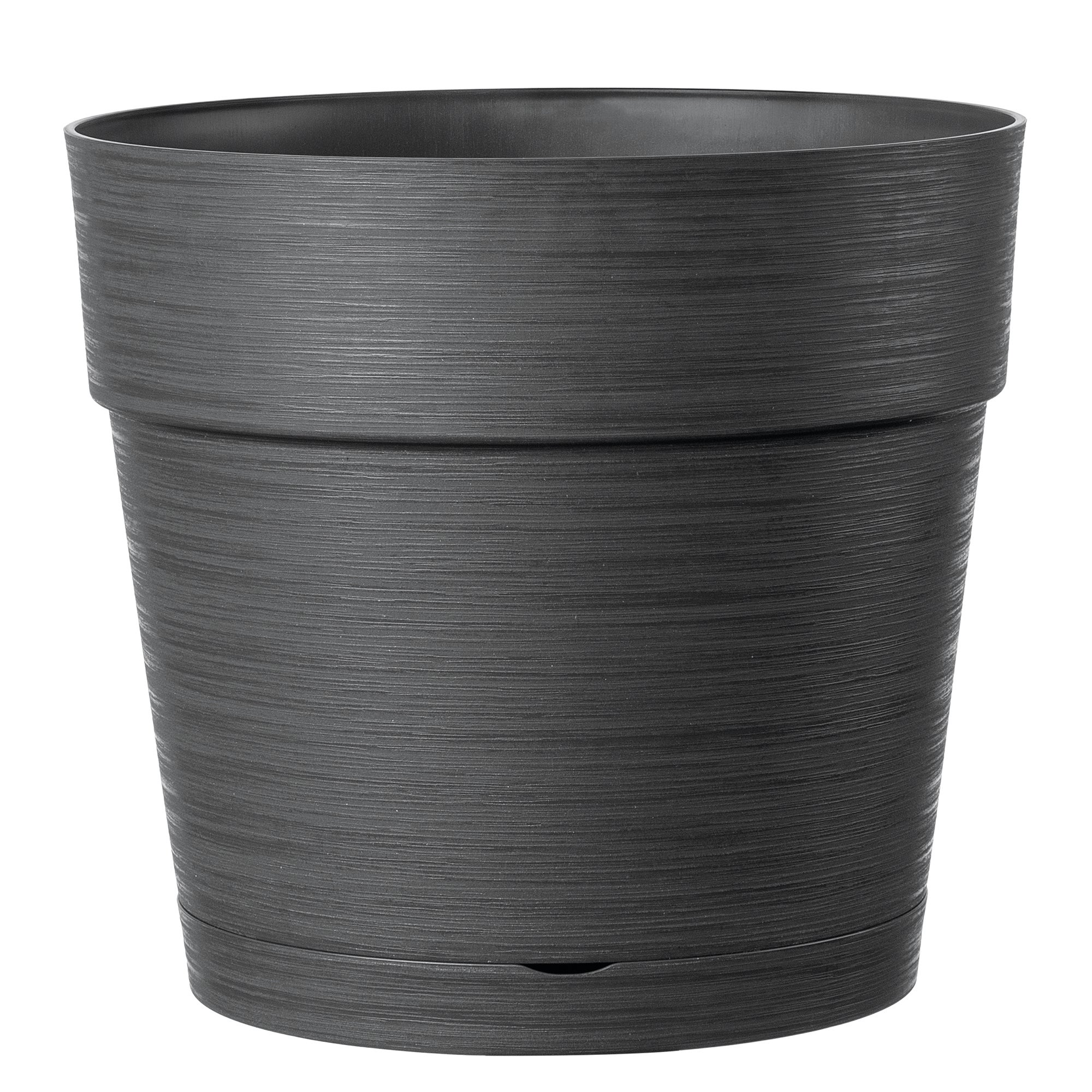 Maceta auto riego de plástico save antracita ø 38 cm