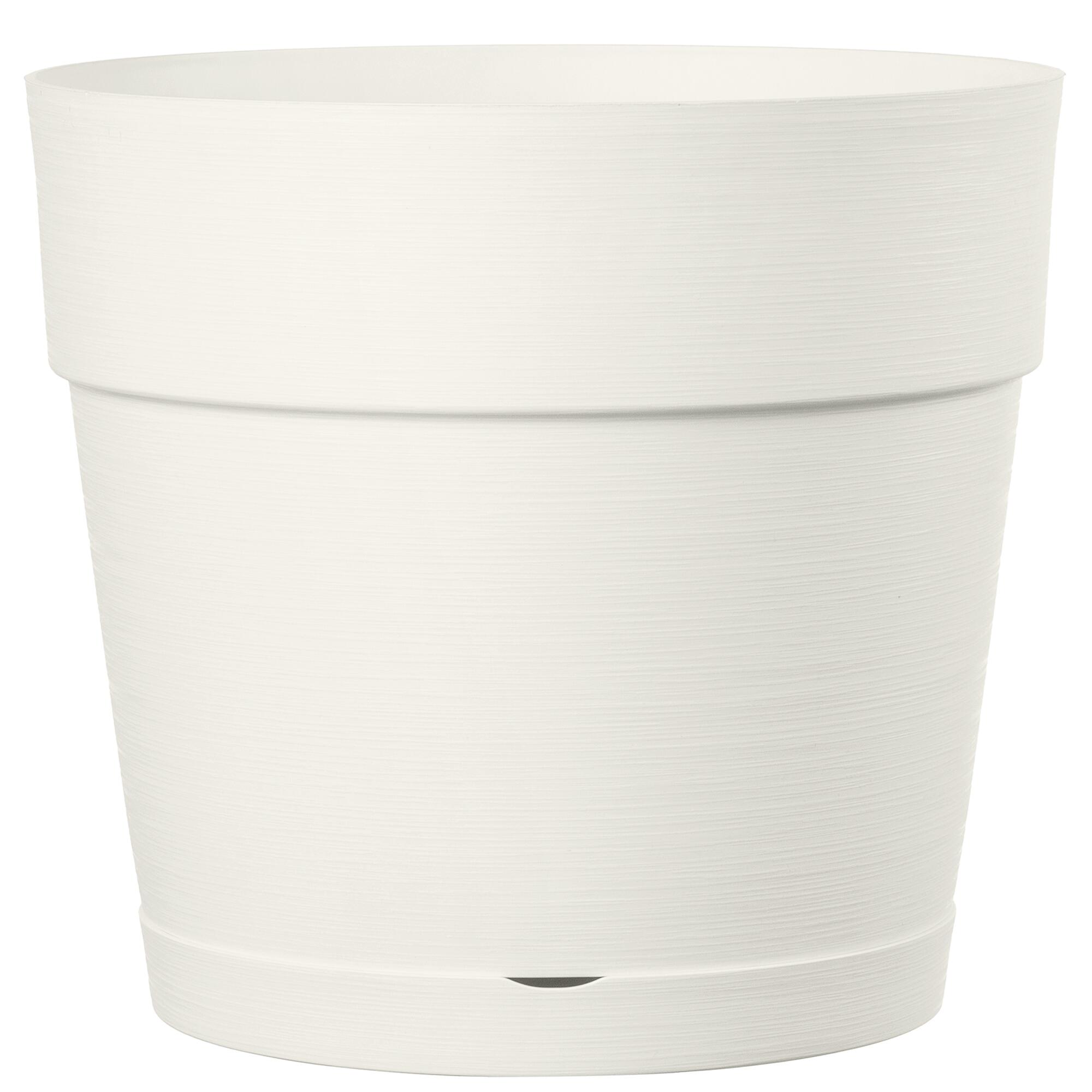 Maceta auto riego de plástico save blanco de ø 29 cm