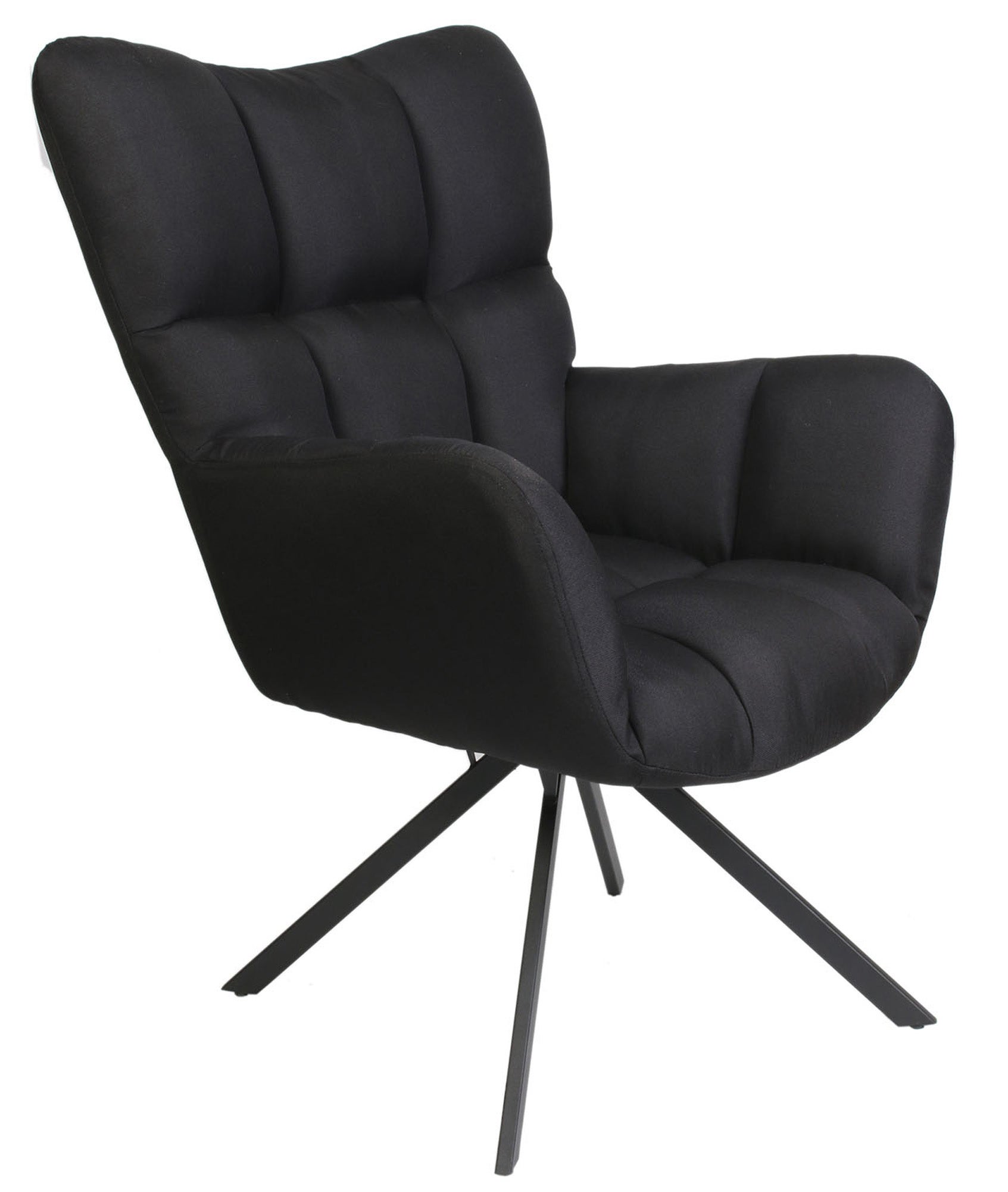 Silla de comedor washington de madera color negro de 88x67x72cm