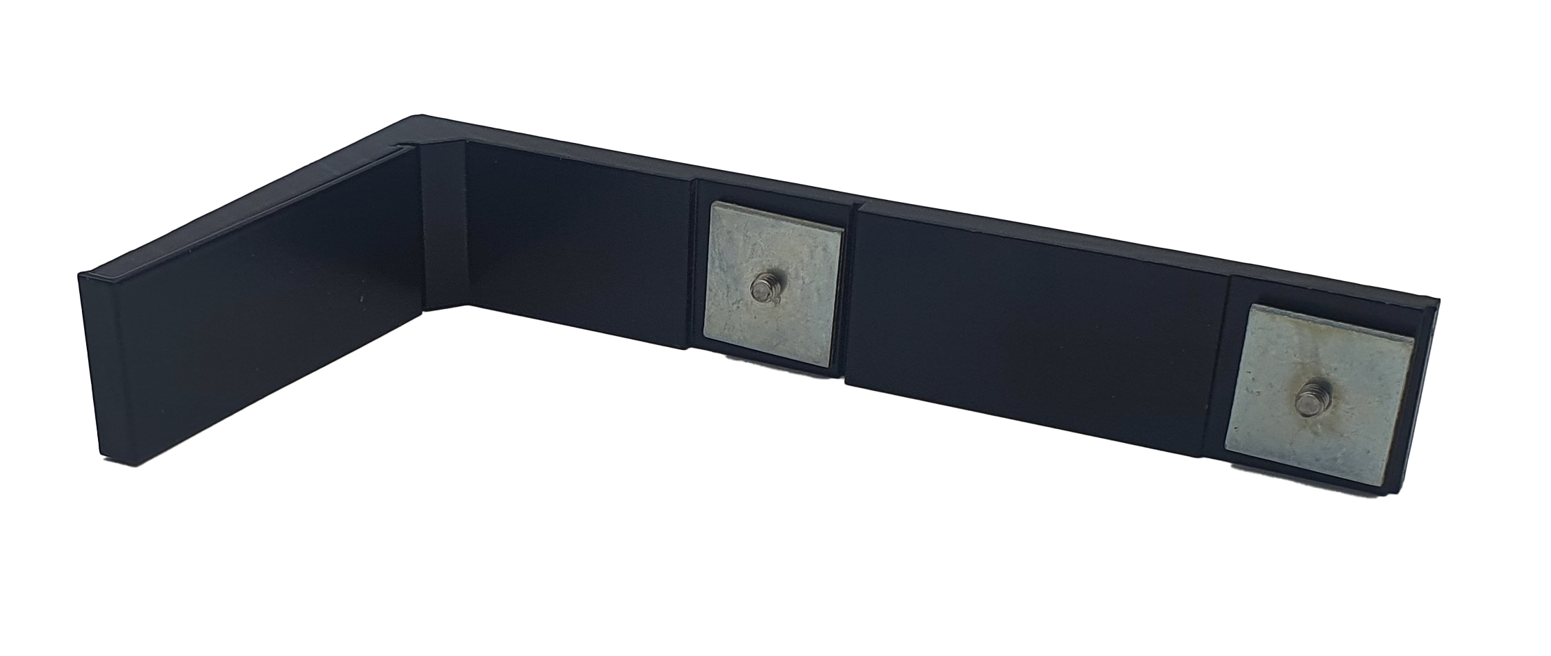 Escuadra aluminio + tapa 15cm c/negro