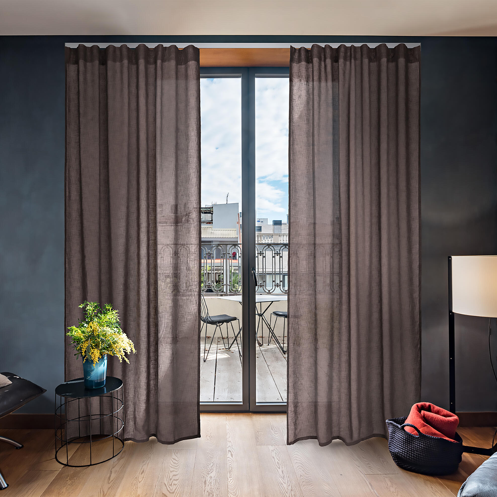 Kit de riel de cortina deco manual onda perfecta blanco 250 cm