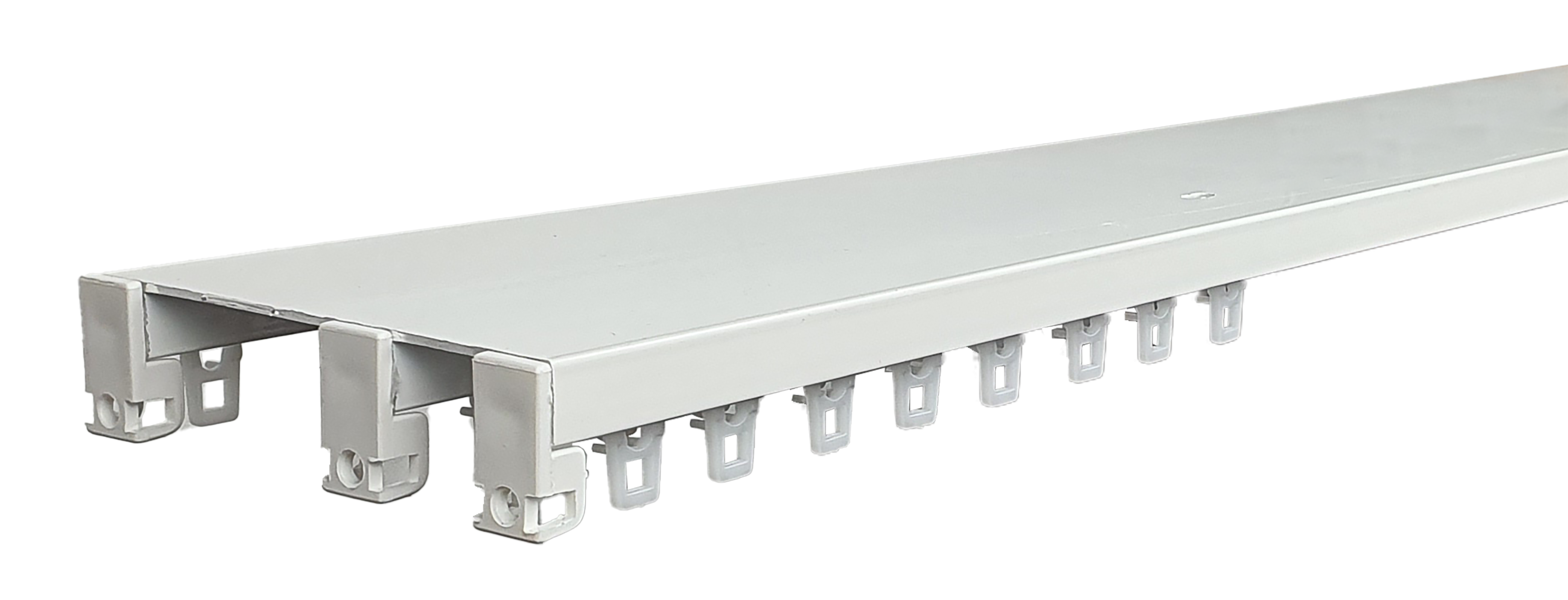 Riel triple asimetrico manual 100cm blanco