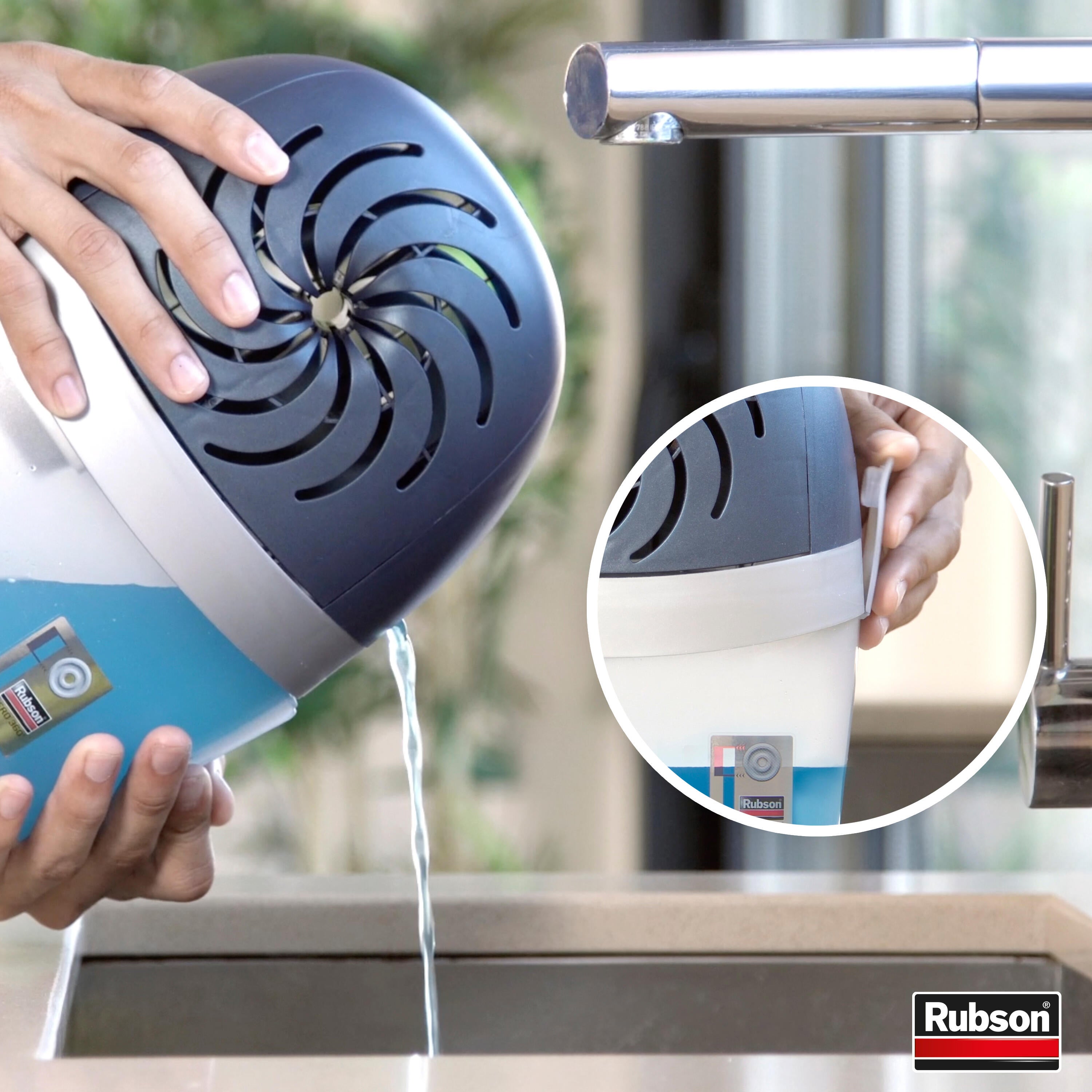 Recharge galet pour absorbeur d'humidité à la lavande, RUBSON, Aéro 360°, 20 m² - 2