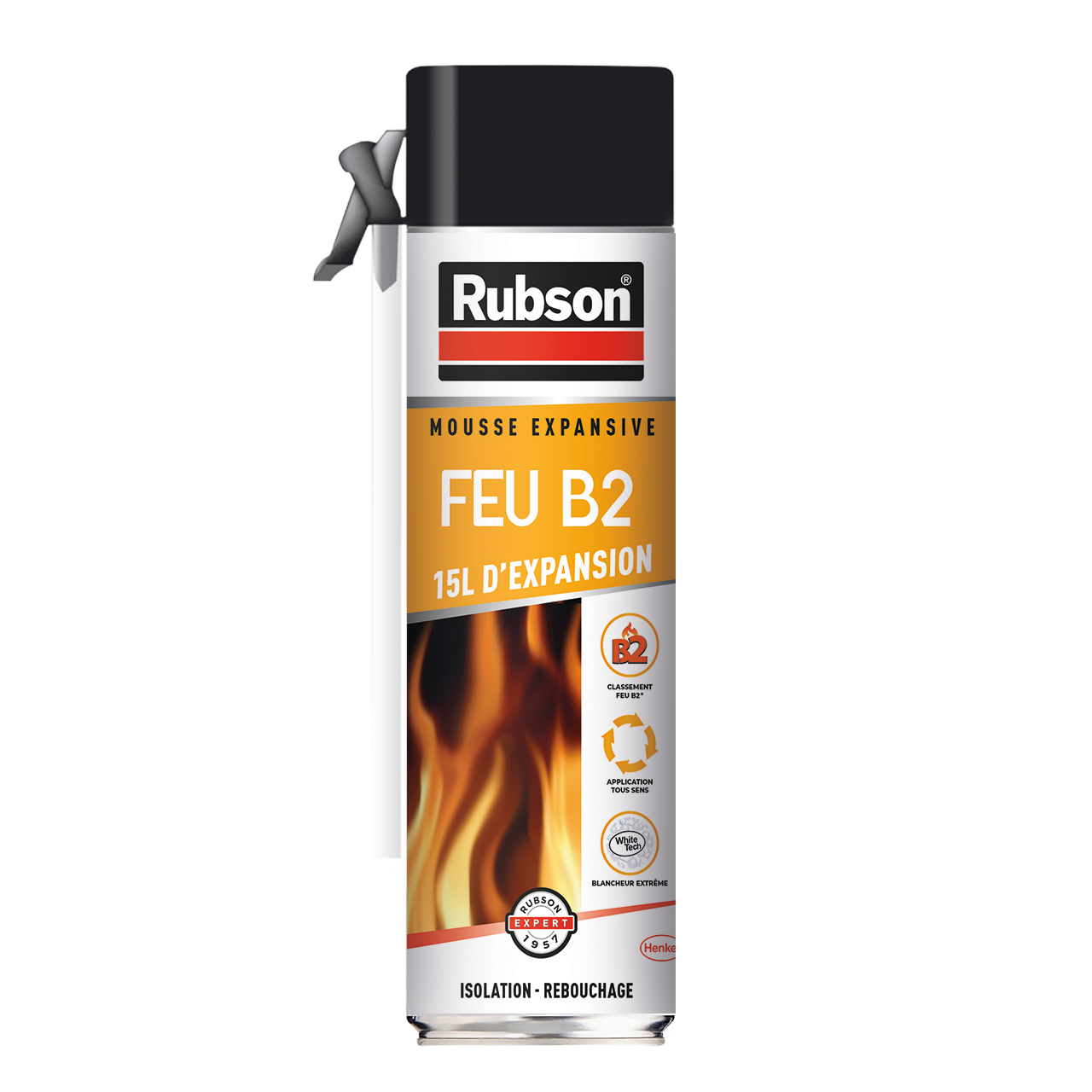 Mousse expansive Résiste au feu b2 RUBSON blanc 500ml | Leroy Merlin