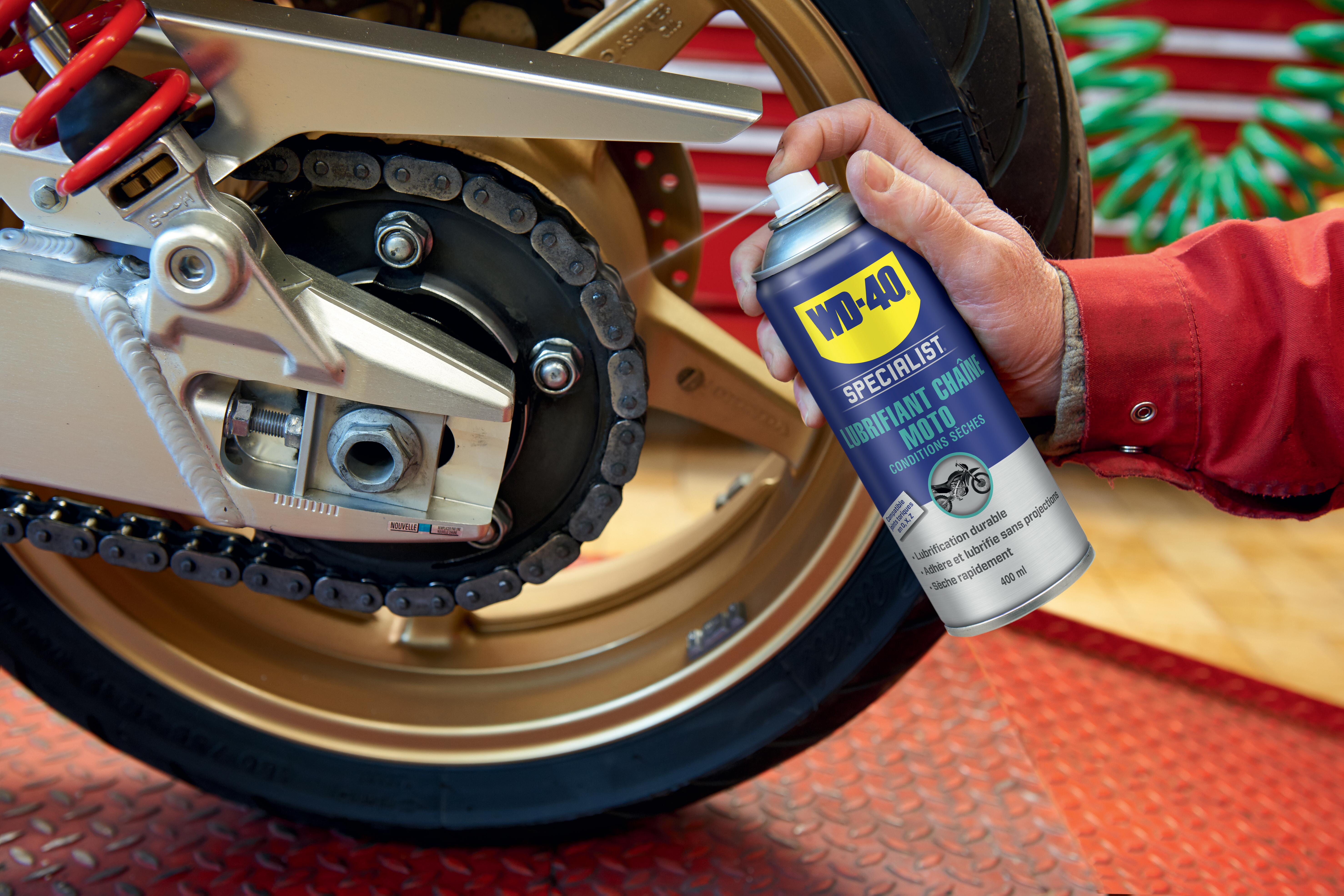 Lubrifiant chaine moto en aérosol, 400ml WD-40 - 5