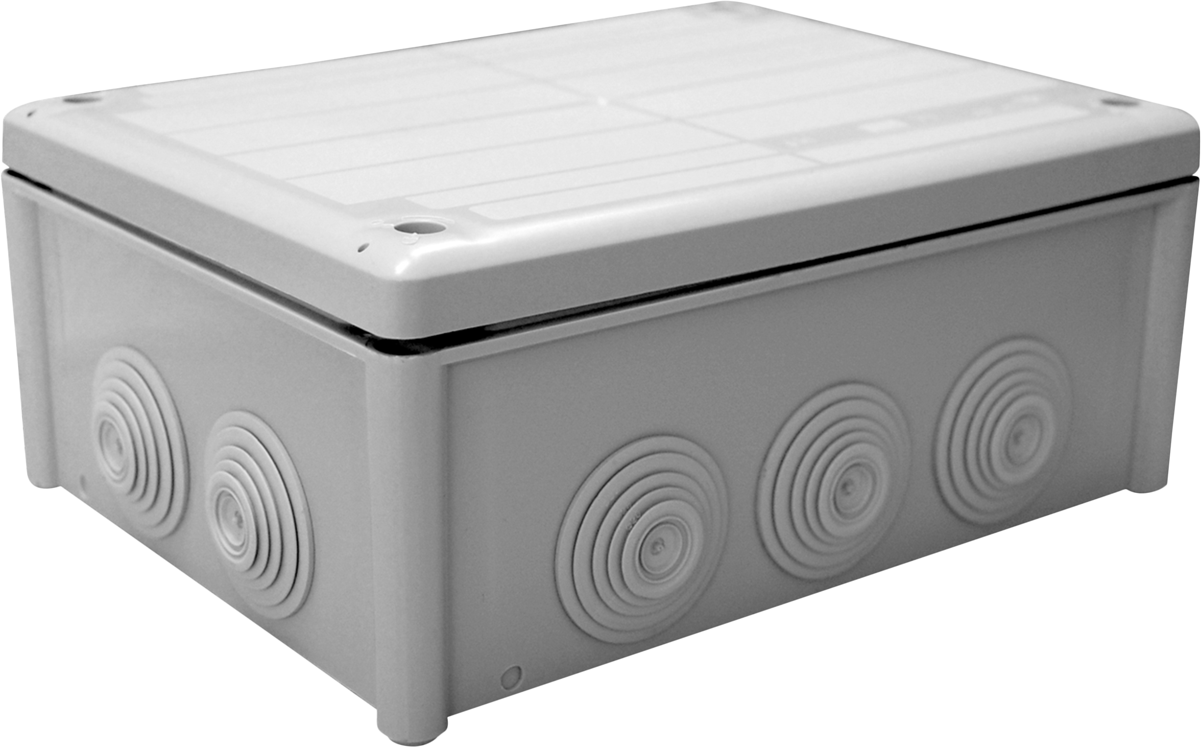 Caixa estanque 10 boquilhas 153x102x67mm ip66 cinzento JSL - 2